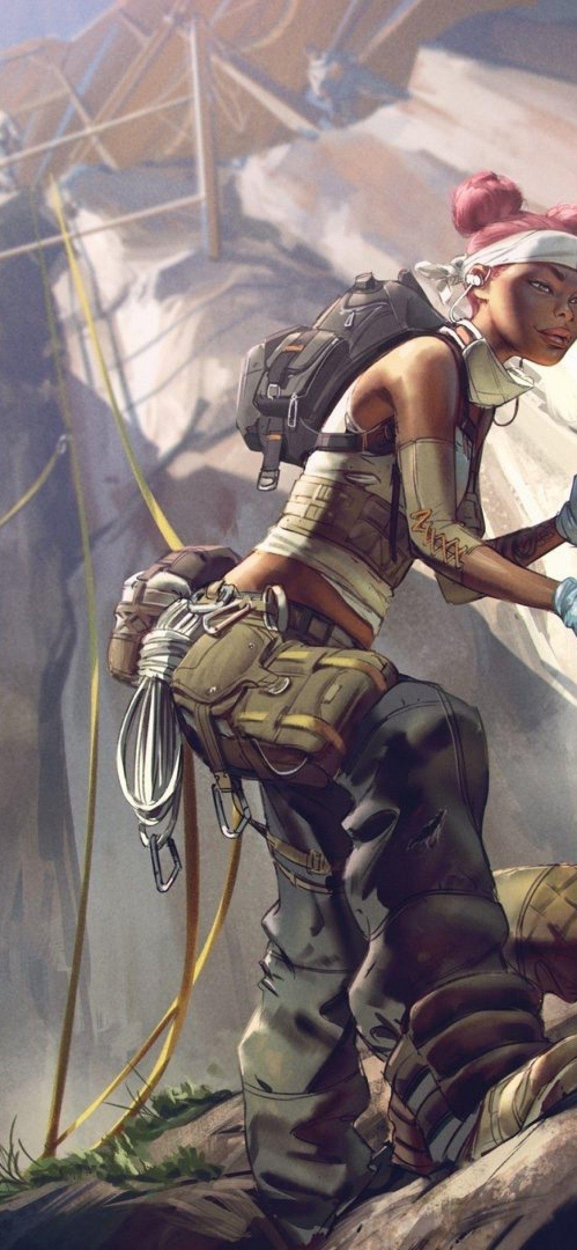1125x2436 Download 1125x2436 Lifeline, Artwork, Apex Legends, Healer, Battle Royale Games Wallpaper for iPhone 11 Pro & X