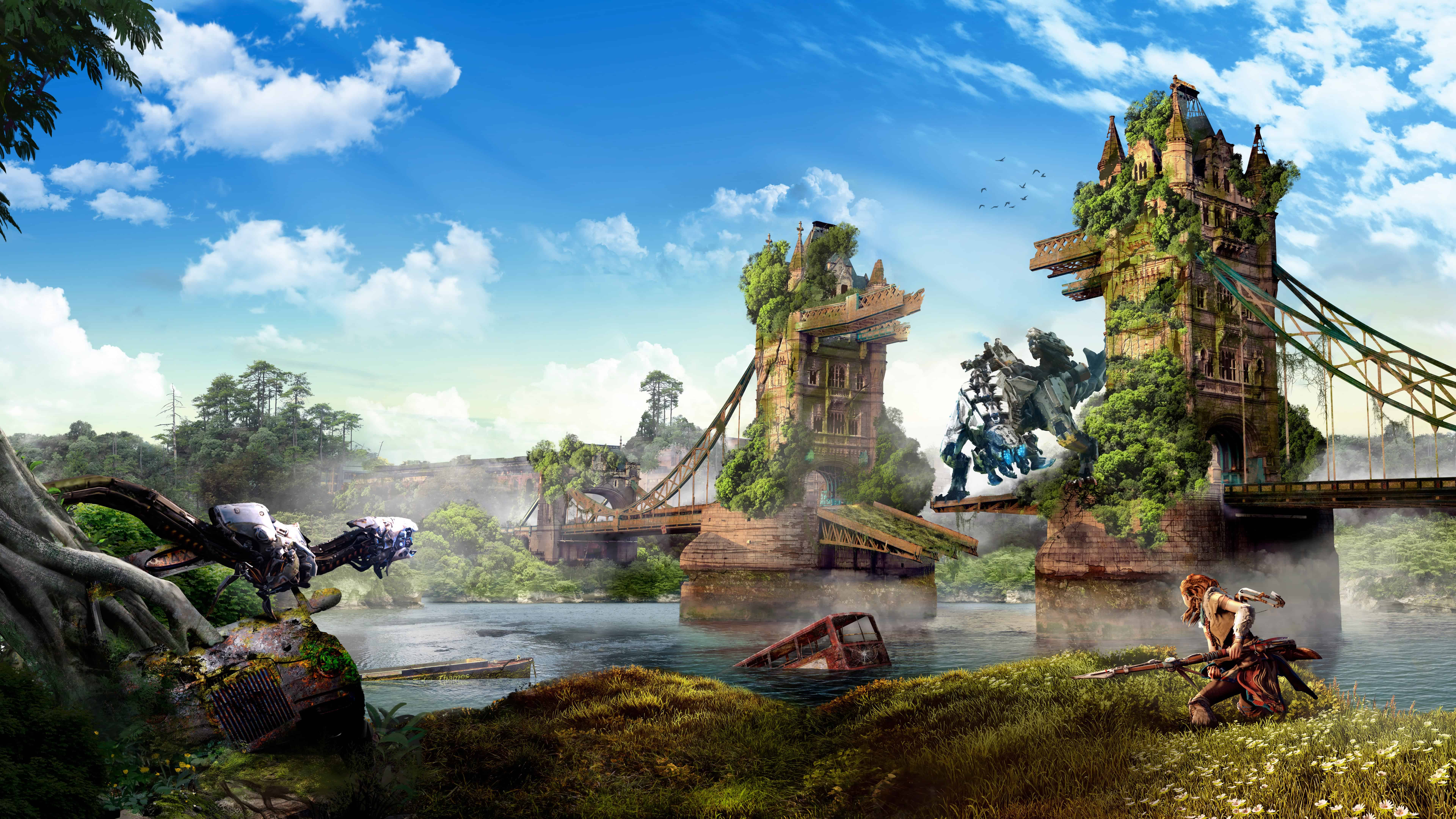 7680x4320 Horizon Zero Dawn London UHD 8K Wallpaper