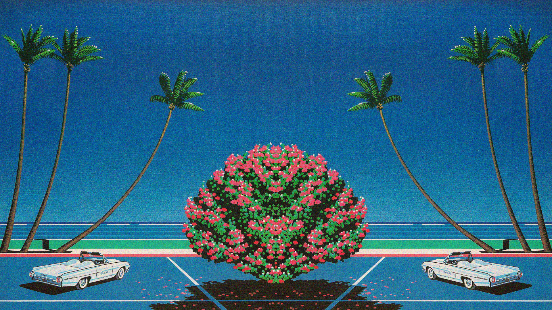 1920x1080 Aesthetic Wave Desktop Wallpaper .