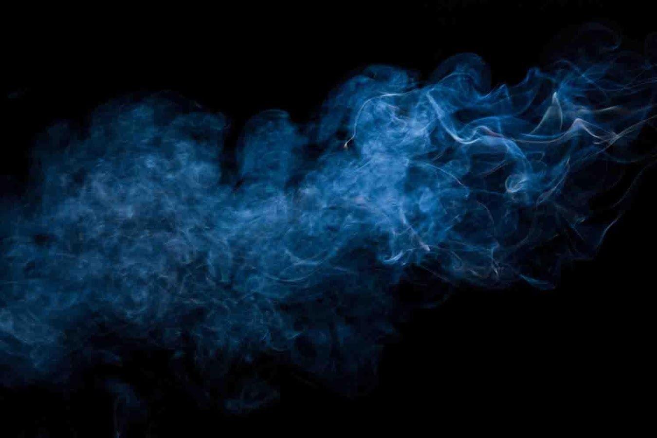 1350x900 Black And Blue Smoke Wallpaper
