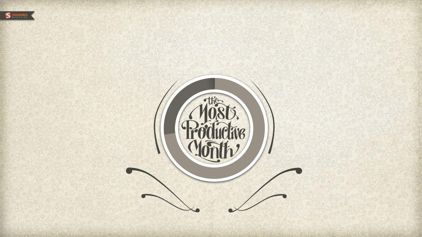 1366x768 The Most Productive Month desktop PC and Mac wallpaper