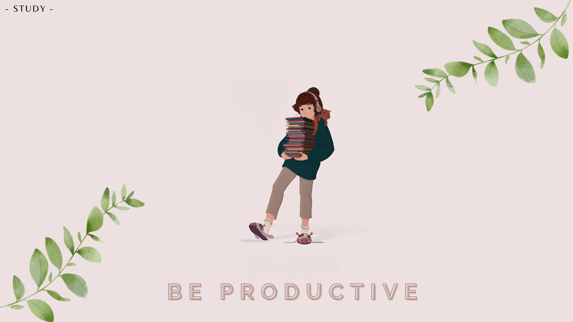 1920x1080 Desktop Productivity Wallpaper! Get Studying!
