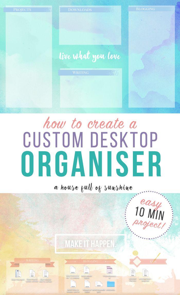 700x1147 Create a custom desktop organizer House Full of Sunshine