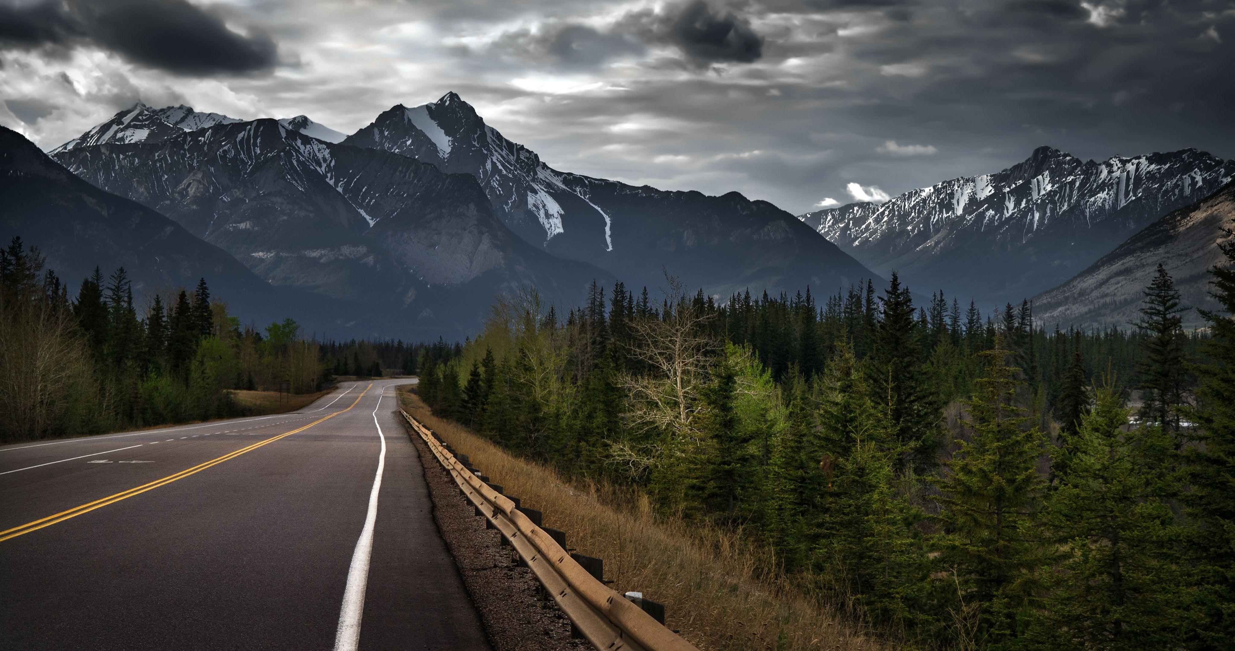 4096x2160 4k Wallpaper Mountain Road HD Wallpaper