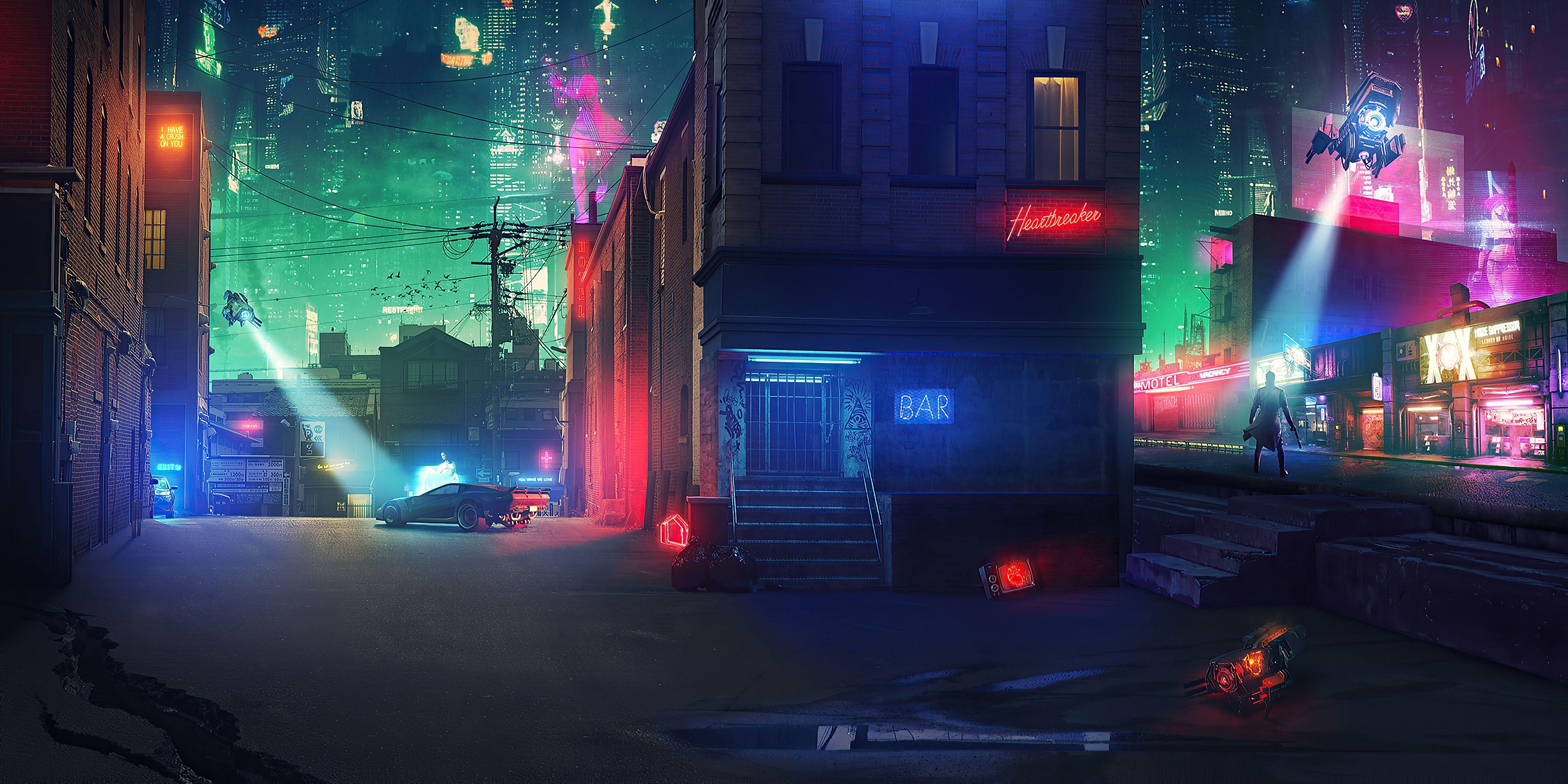 4000x2000 Cyberpunk 2077 Concept Art, HD Games, 4k Wallpaper, Image, Background, Photo and Picture