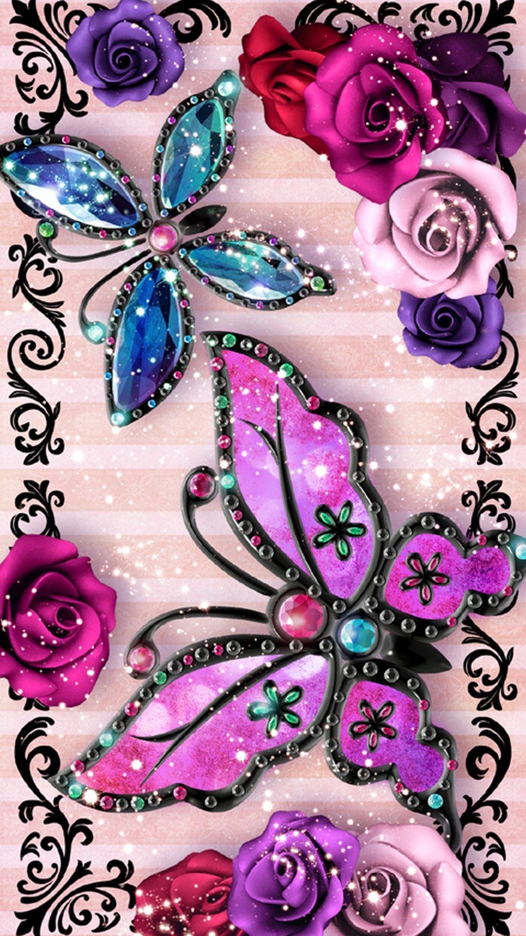 1080x1920 Wallpaper Butterfly Mobile. Best Wallpaper HD. Flower iphone wallpaper, Butterfly wallpaper, Butterfly wallpaper background