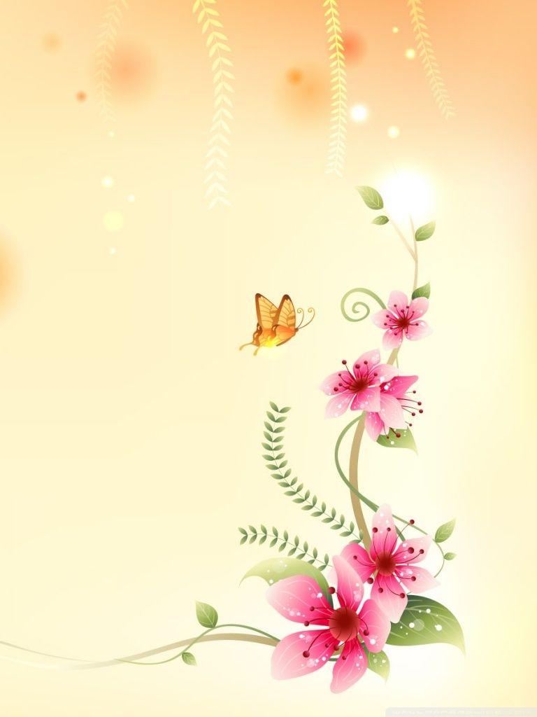 768x1024 Cute Butterfly Wallpaper For Mobile Phones