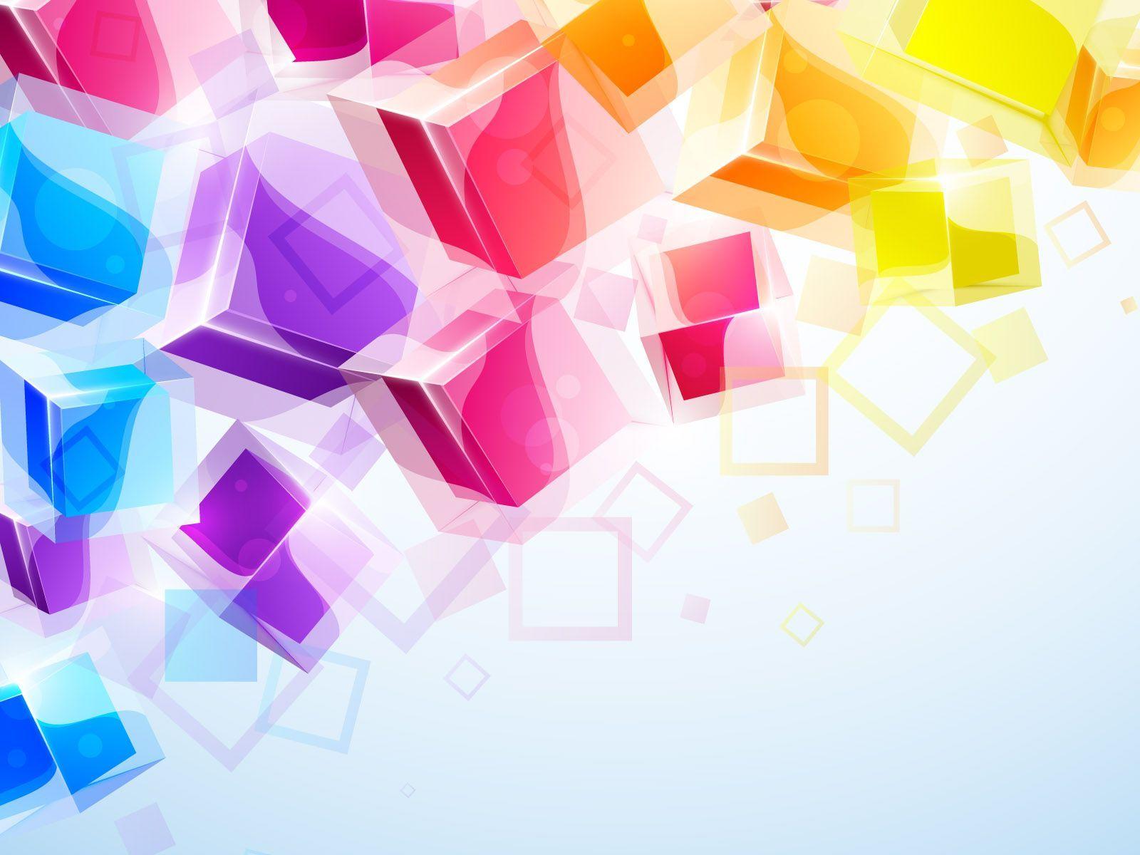 1600x1200 3D square - アブストラクト, フリー素材 イラスト, デザイン