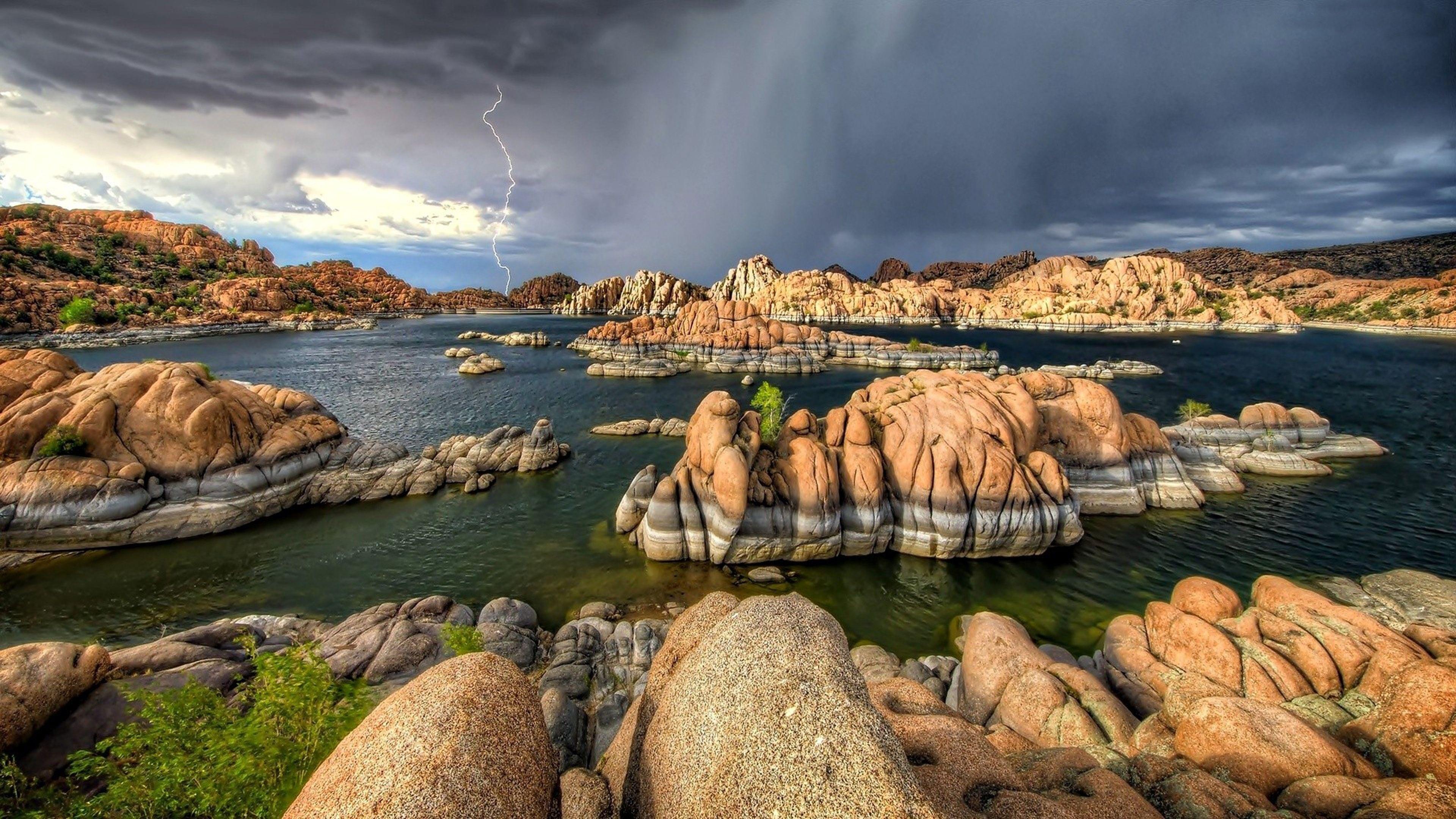3840x2160 Beautiful Storm Scenic Background .