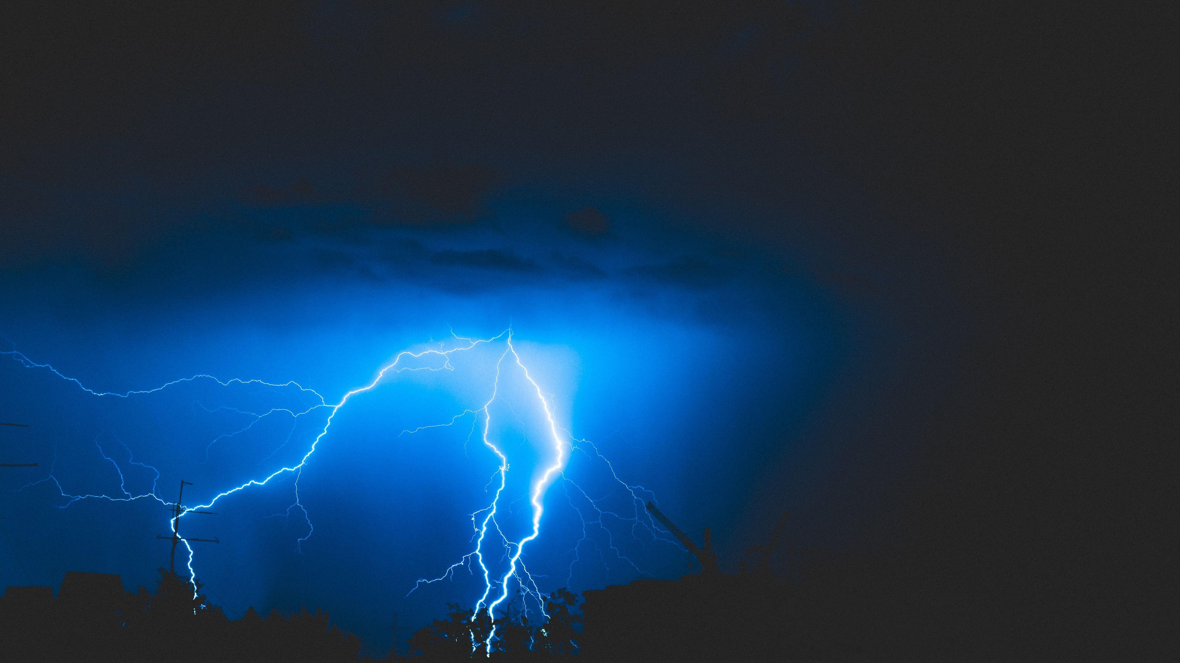 3840x2160 Download Storm, dark, lightning, sky, clouds, nature wallpaper, 3840x 4K UHD 16: Widescreen