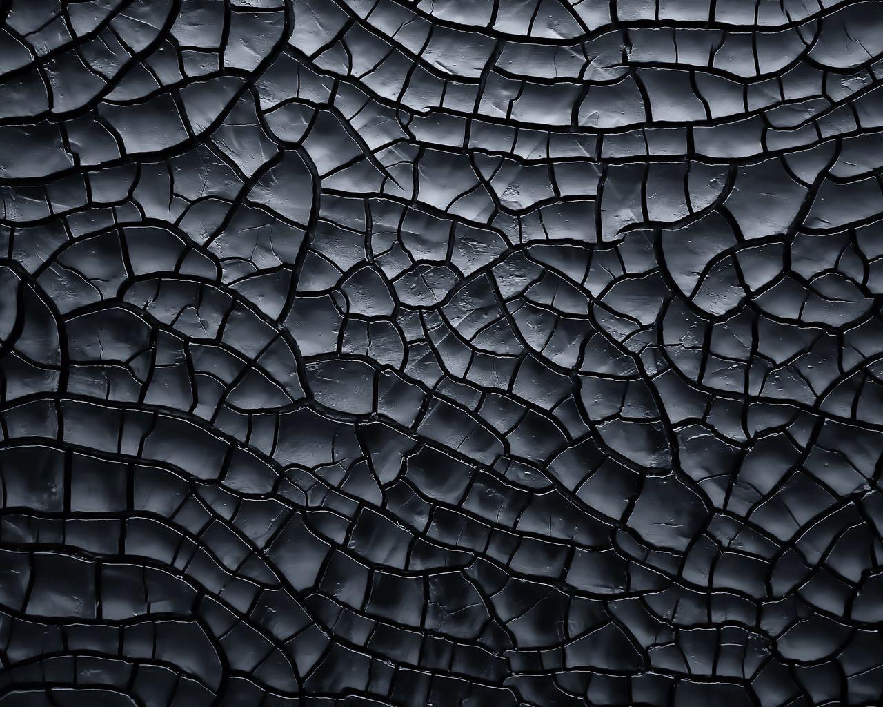1280x1024 Download wallpaper 1280x1024 texture, cranny, black standard 5:4 HD background