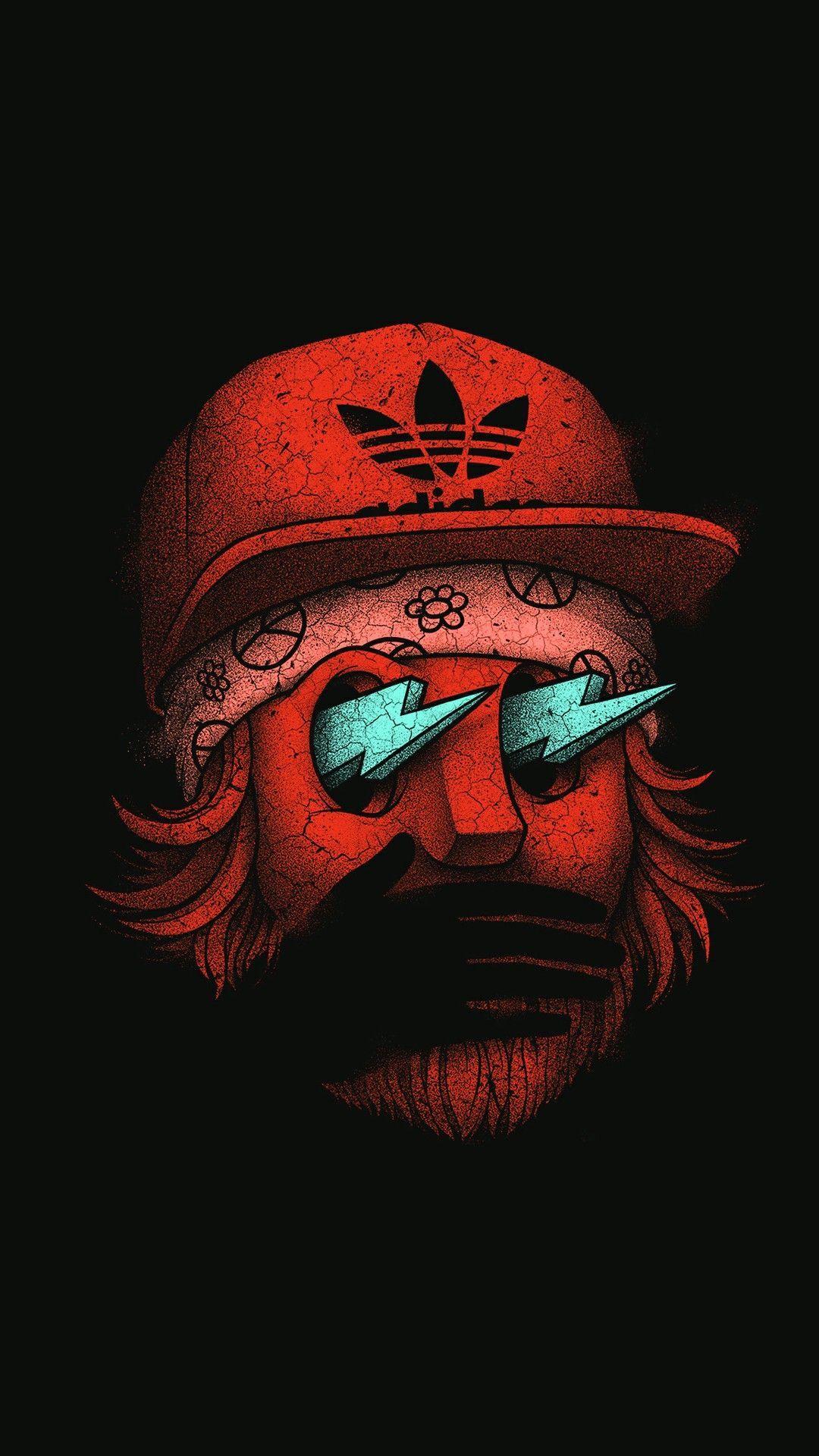 1080x1920 Skulls Graffiti Wallpaper Adidas .