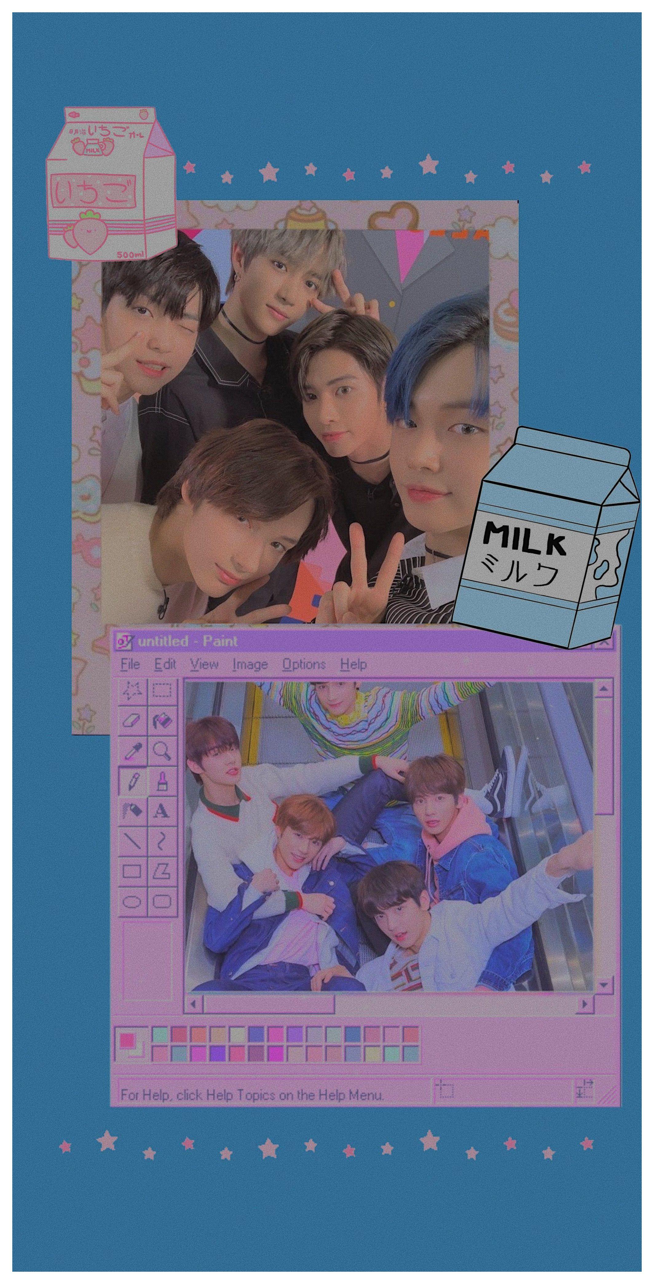 2128x4176 txt ot5 cute wallpaper #txt #wallpaper #aesthetic #txtwallpaperaesthetic. Cute wallpaper, Retro poster, Kpop wallpaper