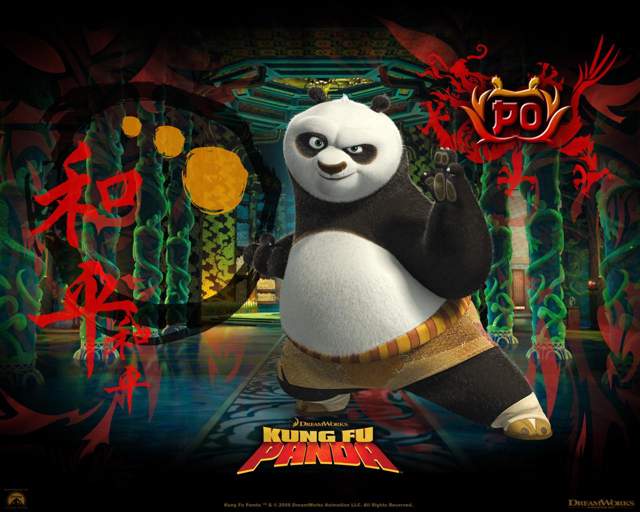 1280x1024 Po the Panda from Kung Fu Panda Desktop Wallpaper