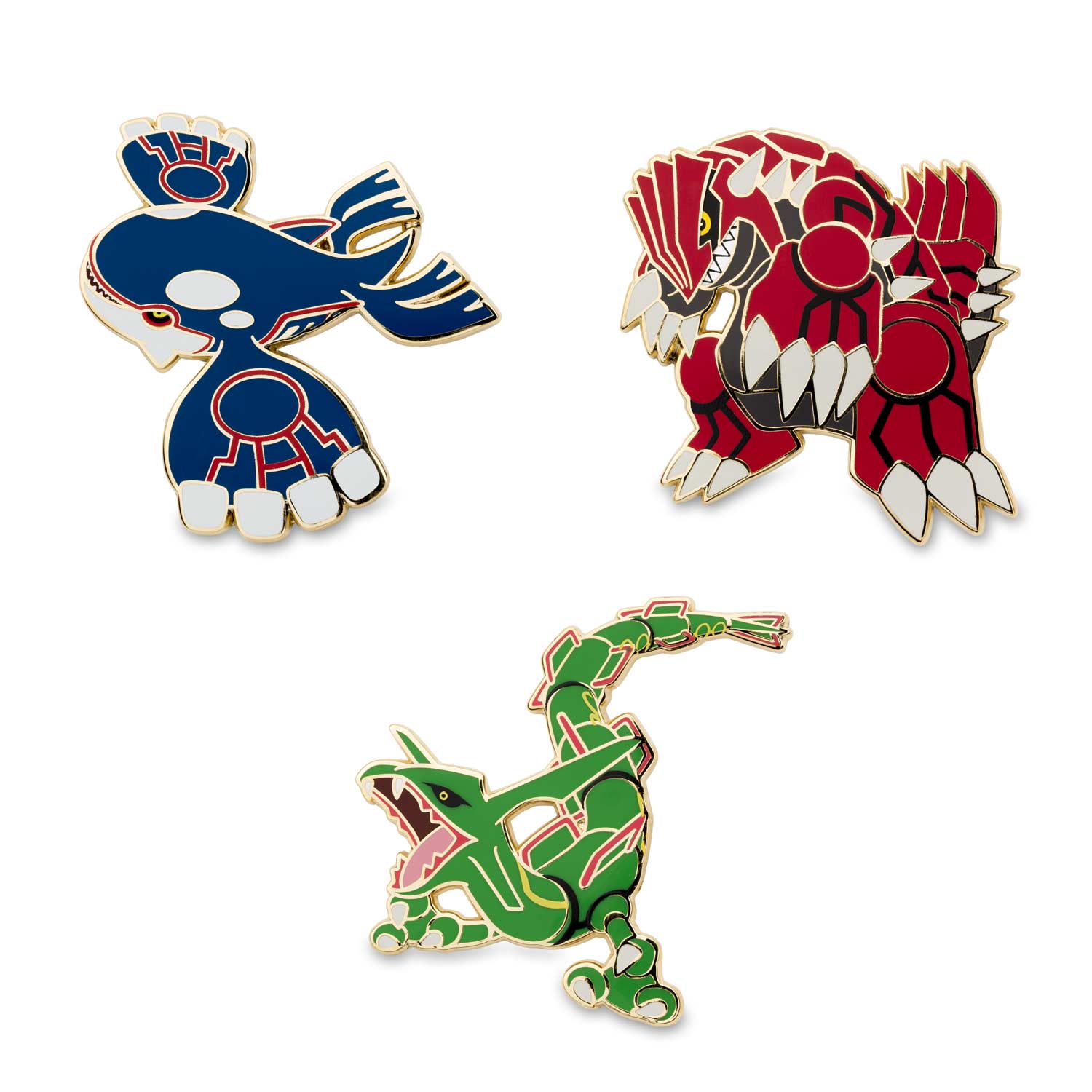 1500x1500 Kyogre, Groudon & Rayquaza Pokémon Pins (3 Pack). Pokémon Center Official Site