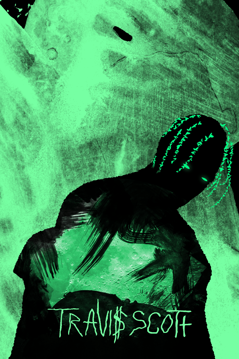 1000x1500 Travis Scott Dope Art .