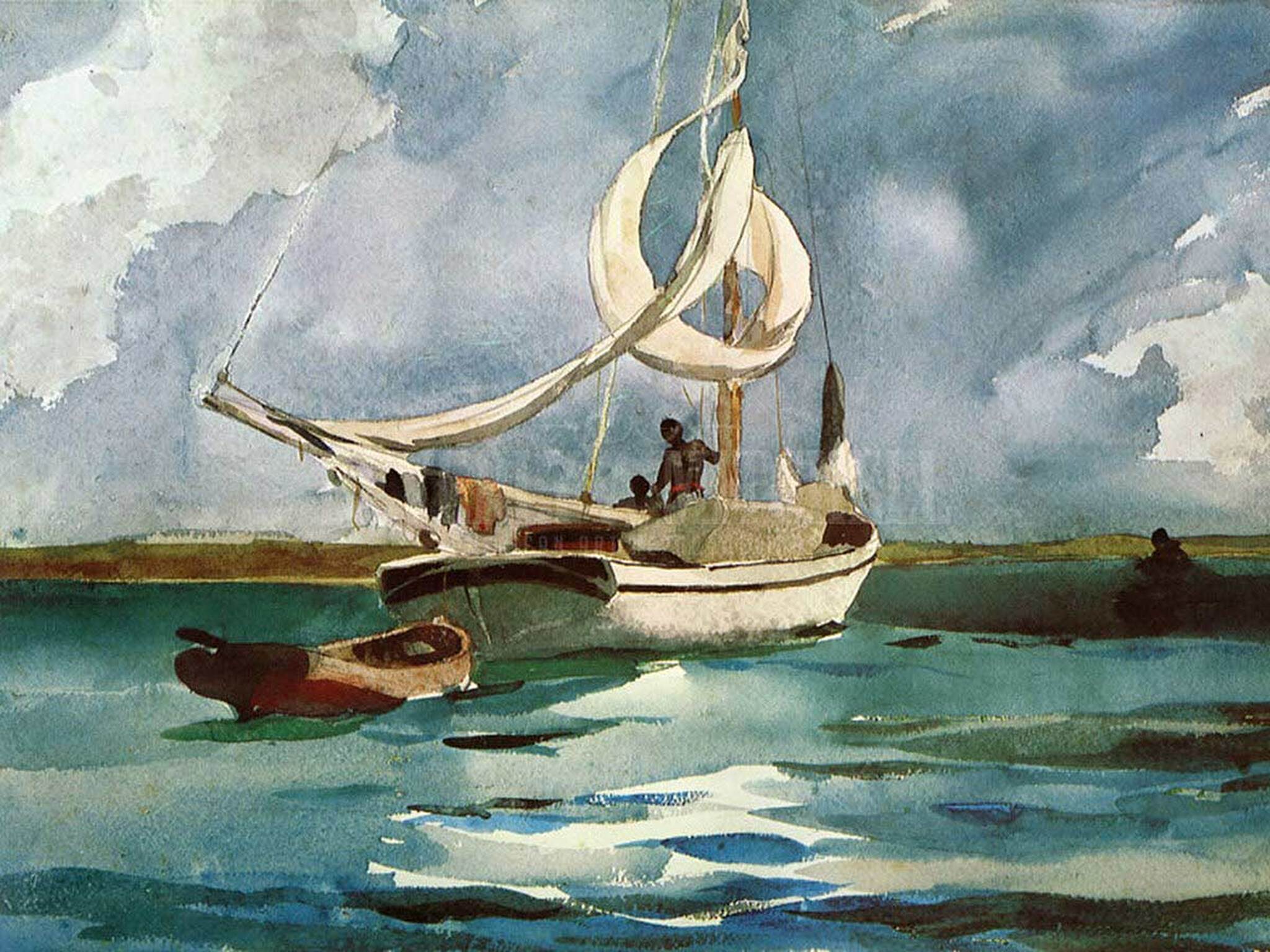 2048x1536 Homer Sloop Bermuda 1899 by Winslow Homer Print and Painting from Beverly A Mitchell American Art Gallery