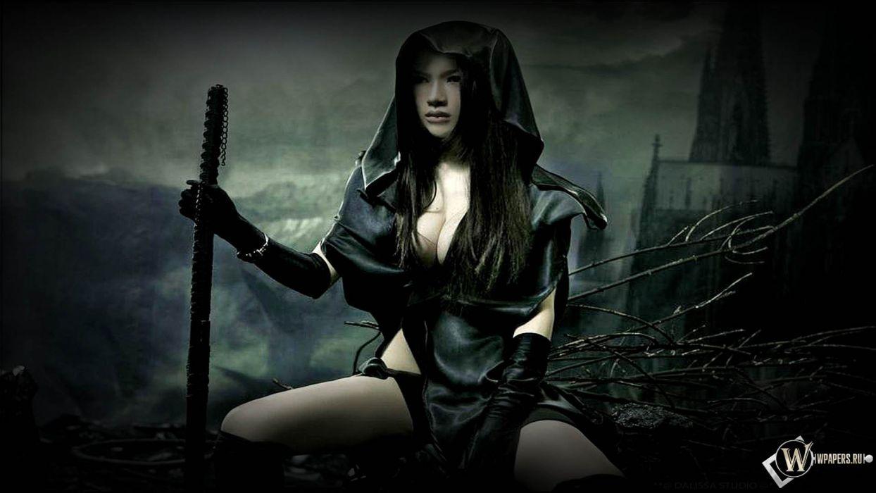 1244x700 Anime gothic girl women wallpaperx1080