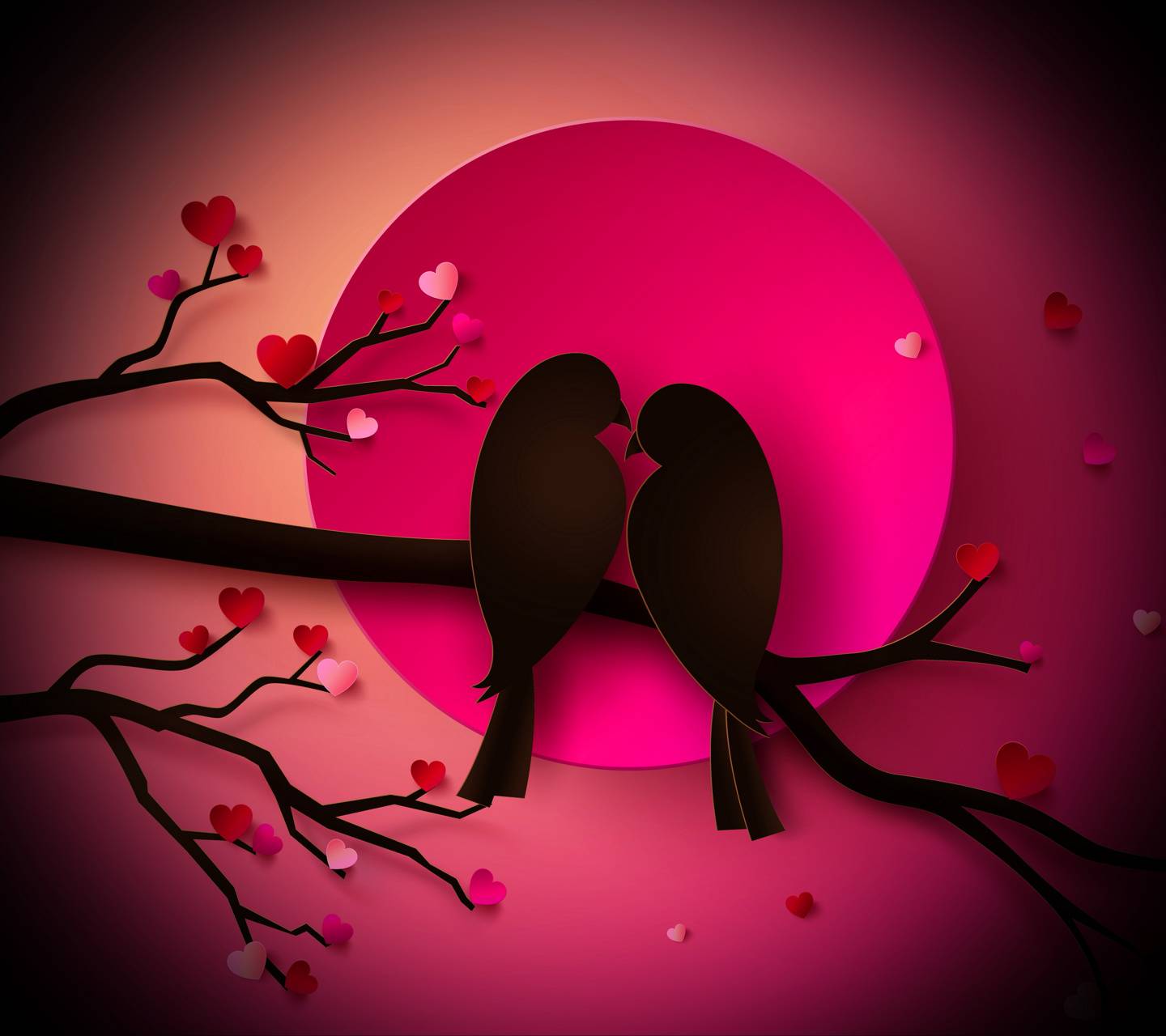 Pink Love Birds Wallpapers - Top Free Pink Love Birds Backgrounds -  WallpaperAccess