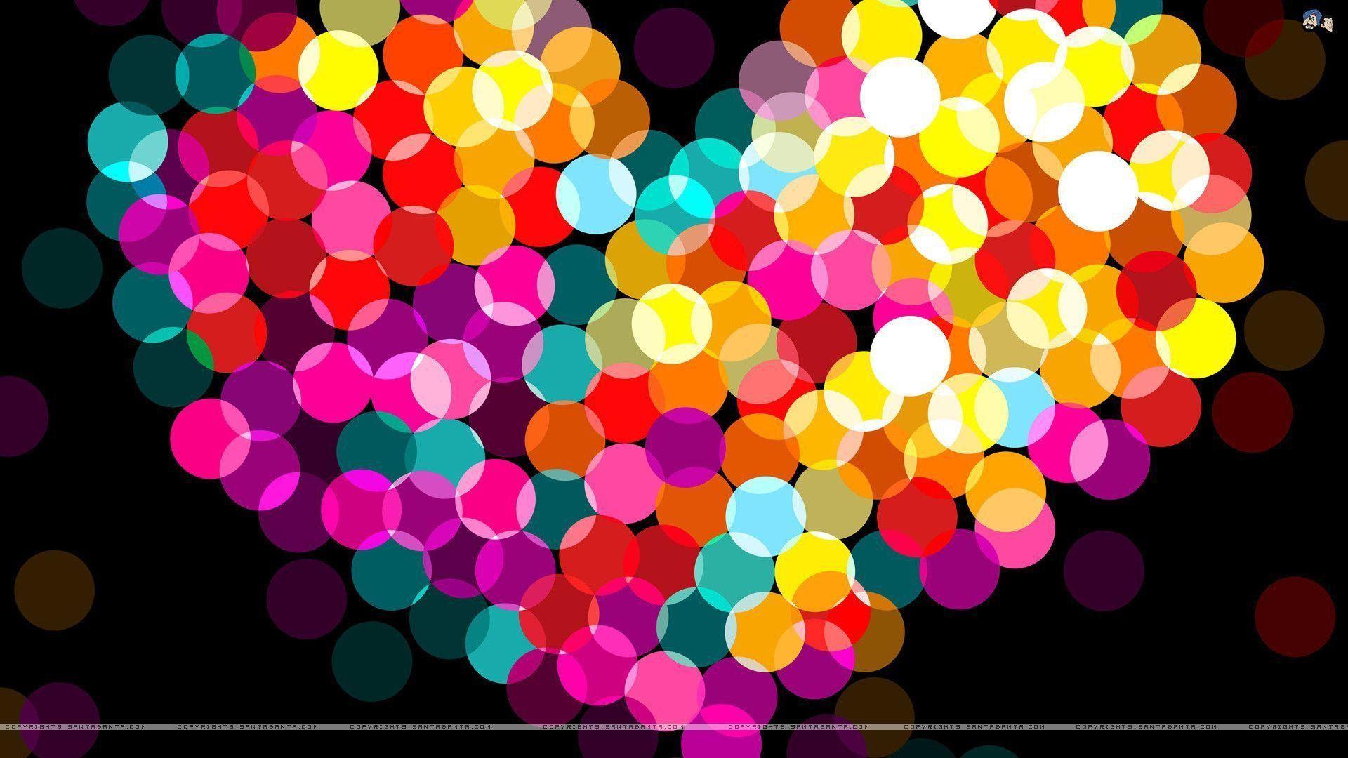 1920x1080 Rainbow Love Color Background .