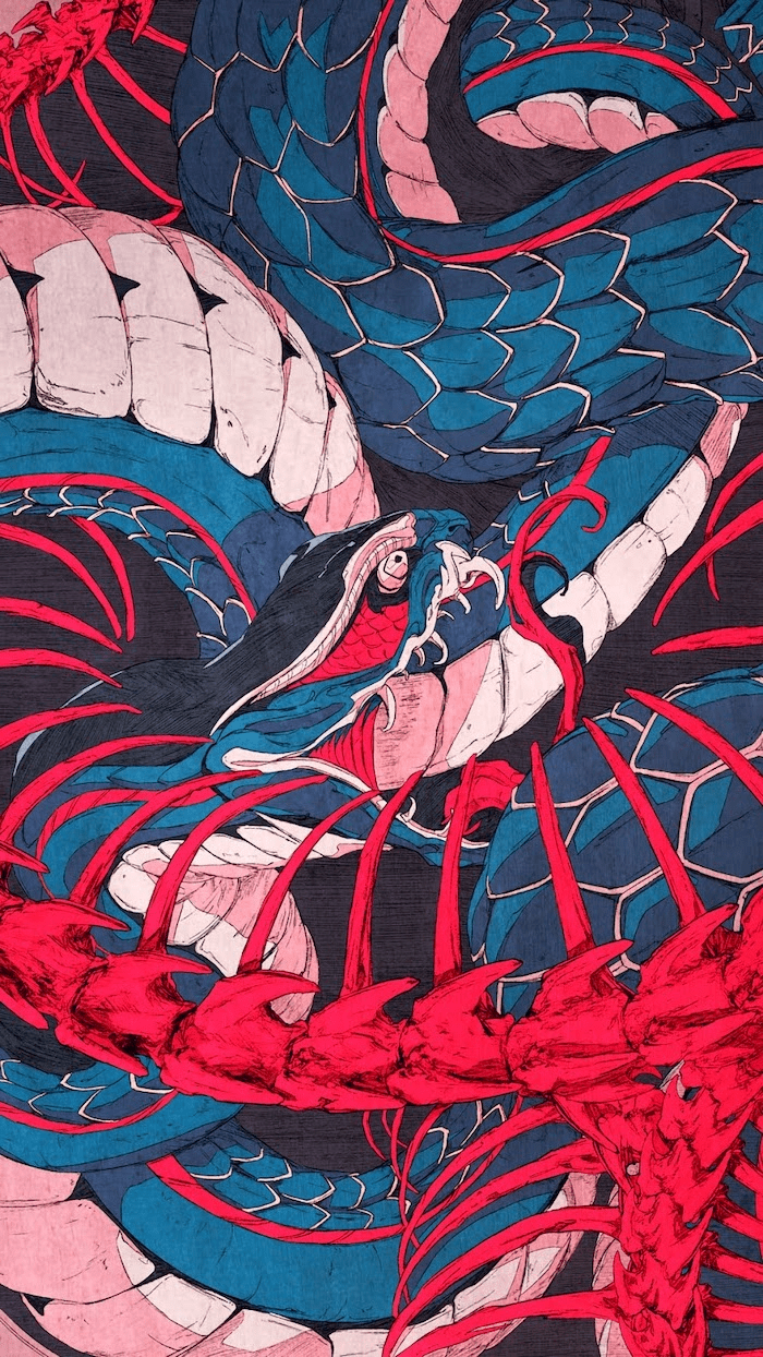 700x1244 japan aesthetic wallpaperúsqueda de Google. Snake wallpaper, Japanese dragon, Aesthetic wallpaper