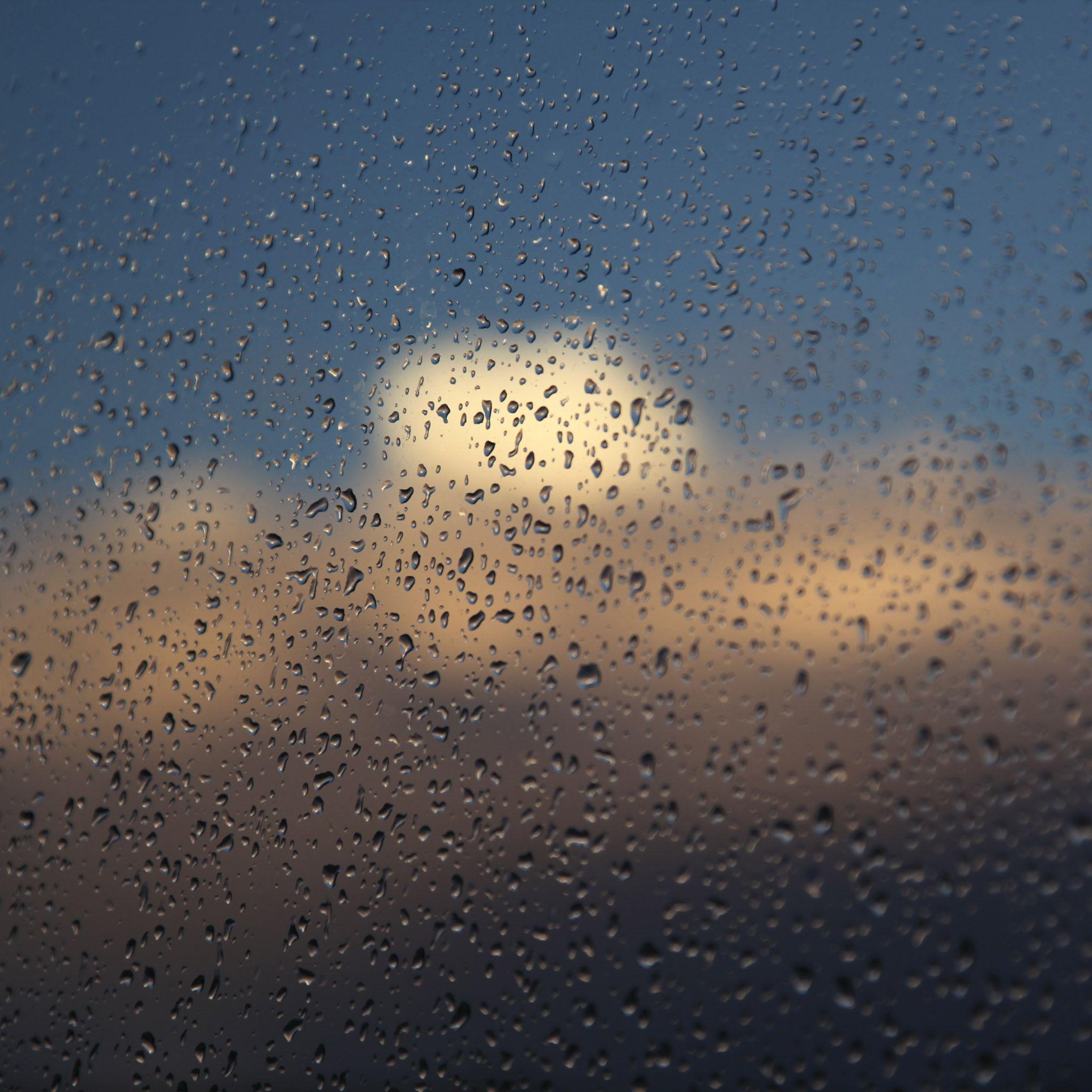 2048x2048 Raindrops iPad wallpaper