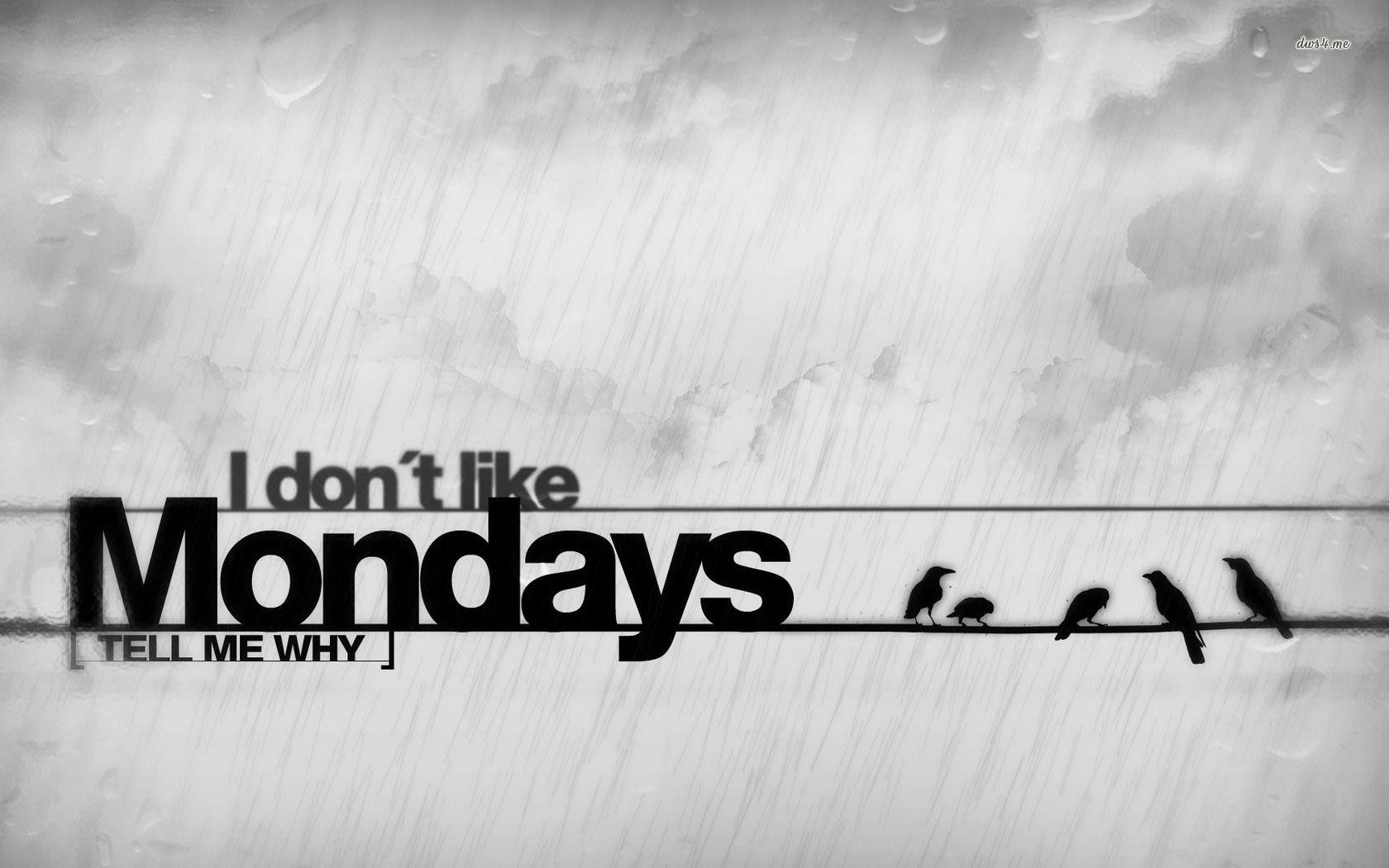 I Hate Mondays Wallpaper