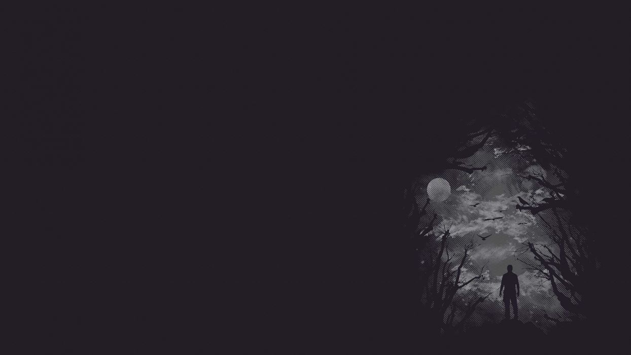 1244x700 Black Vector Wallpaper