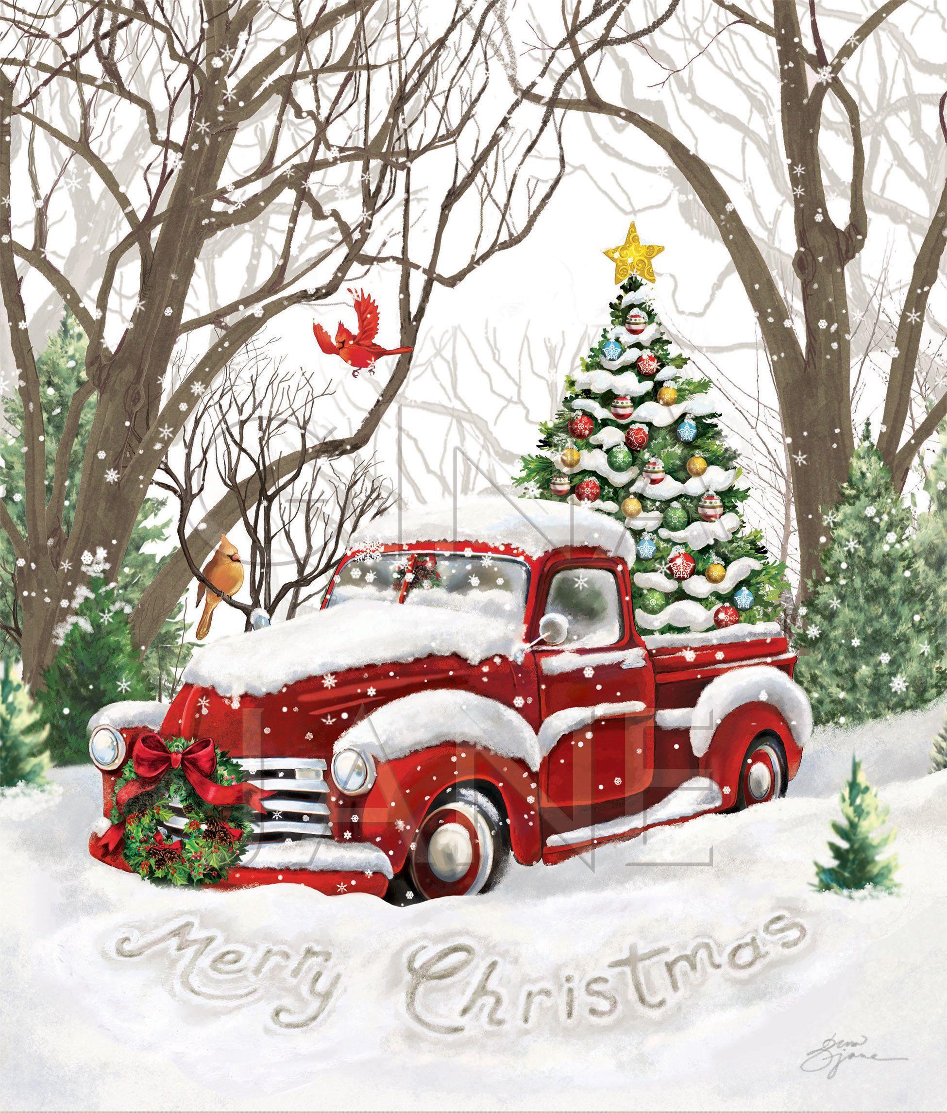 Vintage Truck Christmas Wallpapers - Top Free Vintage Truck Christmas