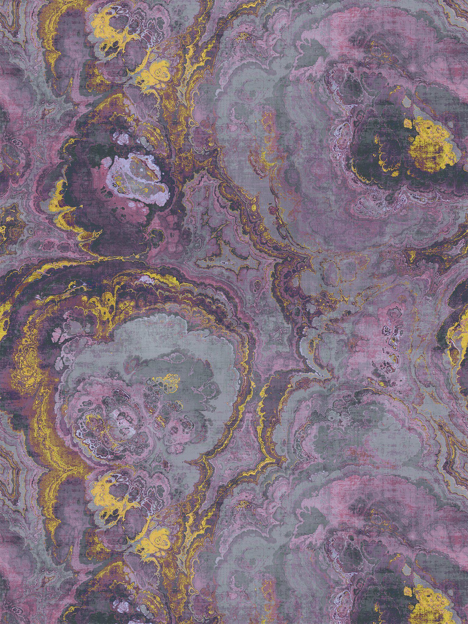 1536x2048 Agate Amethyst Wallpaper, Per Yard