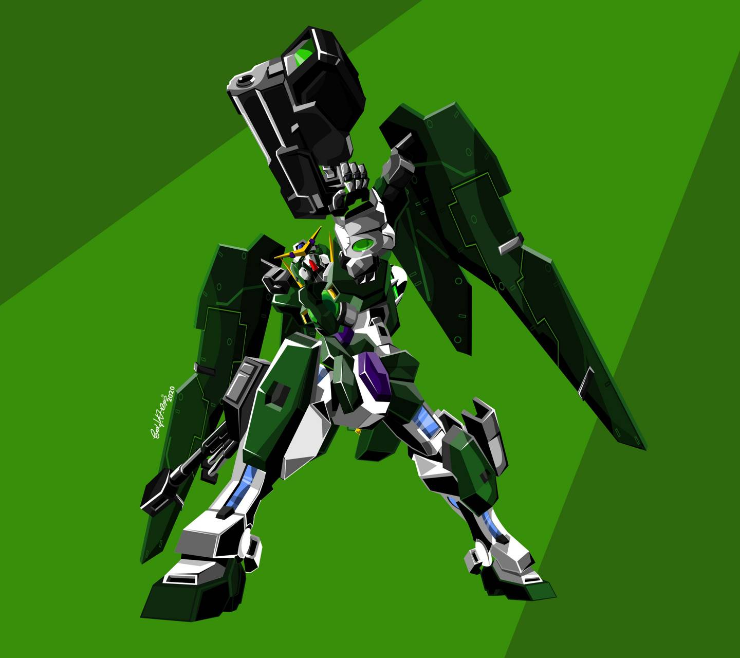 1440x1280 Gundam Dynames wallpaper