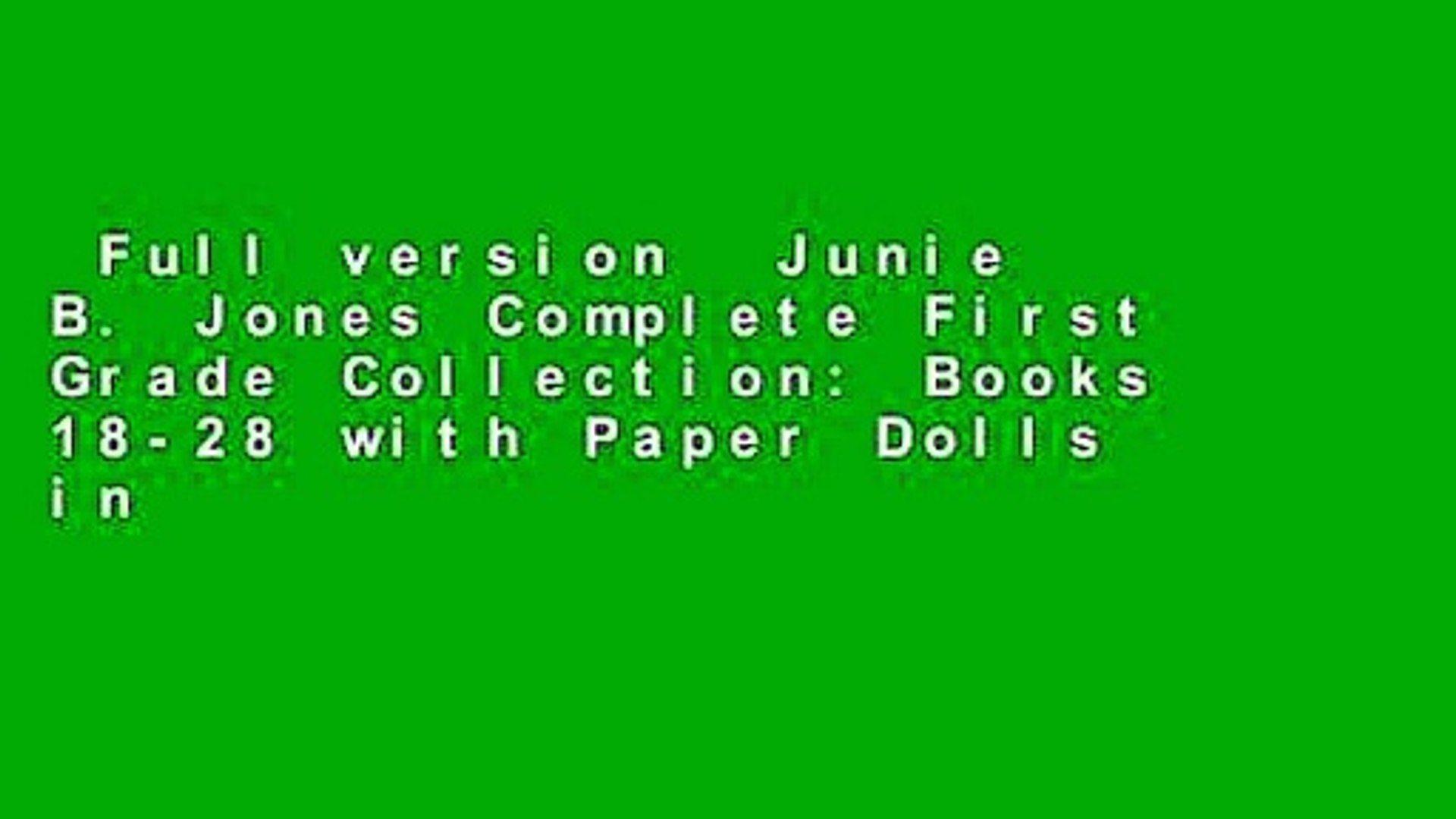 1920x1080 Full Version Junie B. Jones Complete First Grade Collection: Books 18 28 With Paper Dolls In
