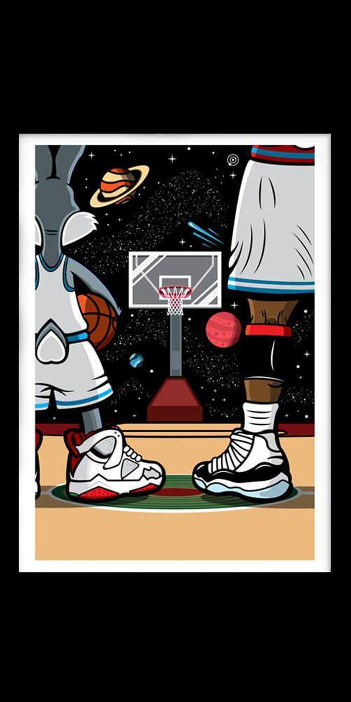 700x1400 Space Jam Supreme Wallpaper