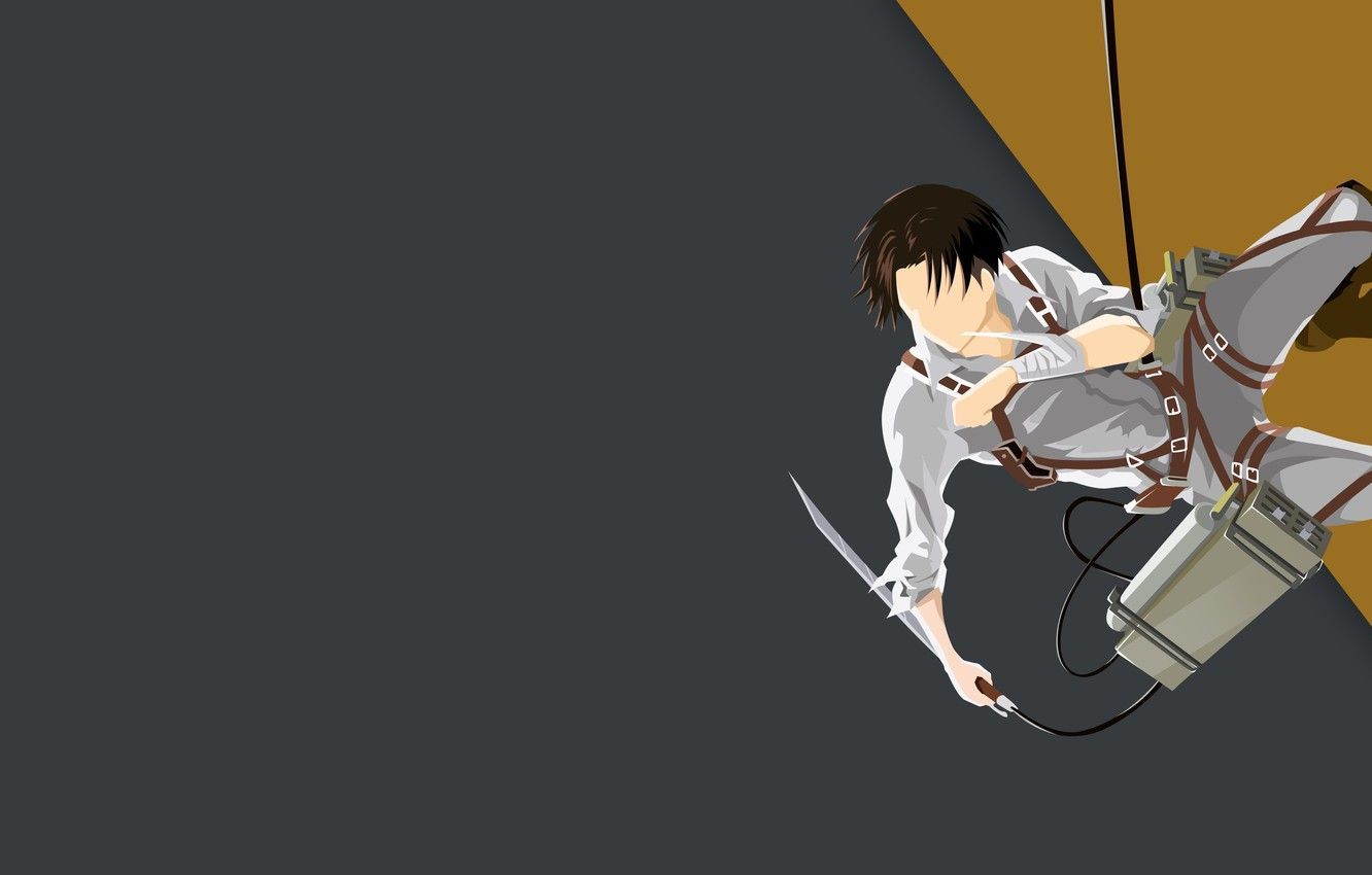 1332x850 Attack On Titan Minimalist PC Wallpaper