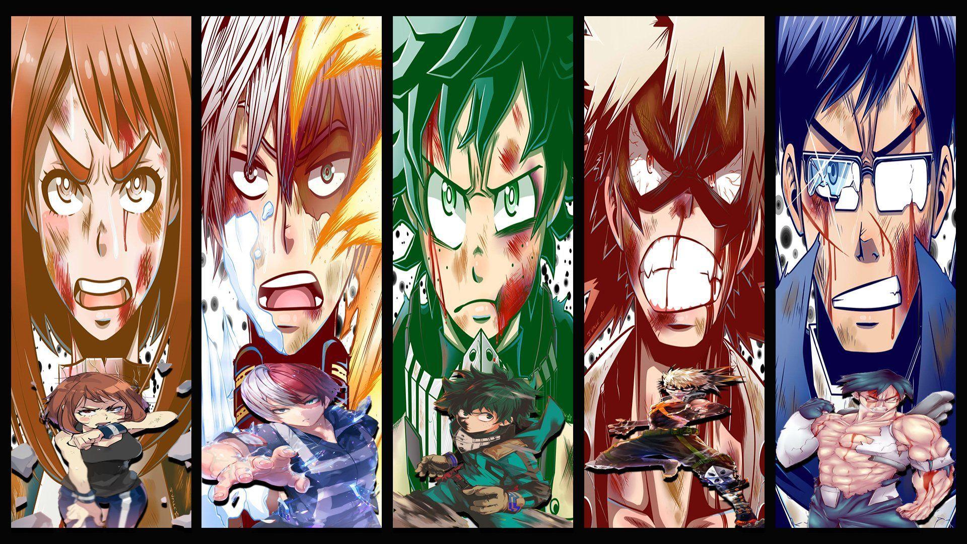 1920x1080 Bnha Midoriya and Todoroki Wallpaper