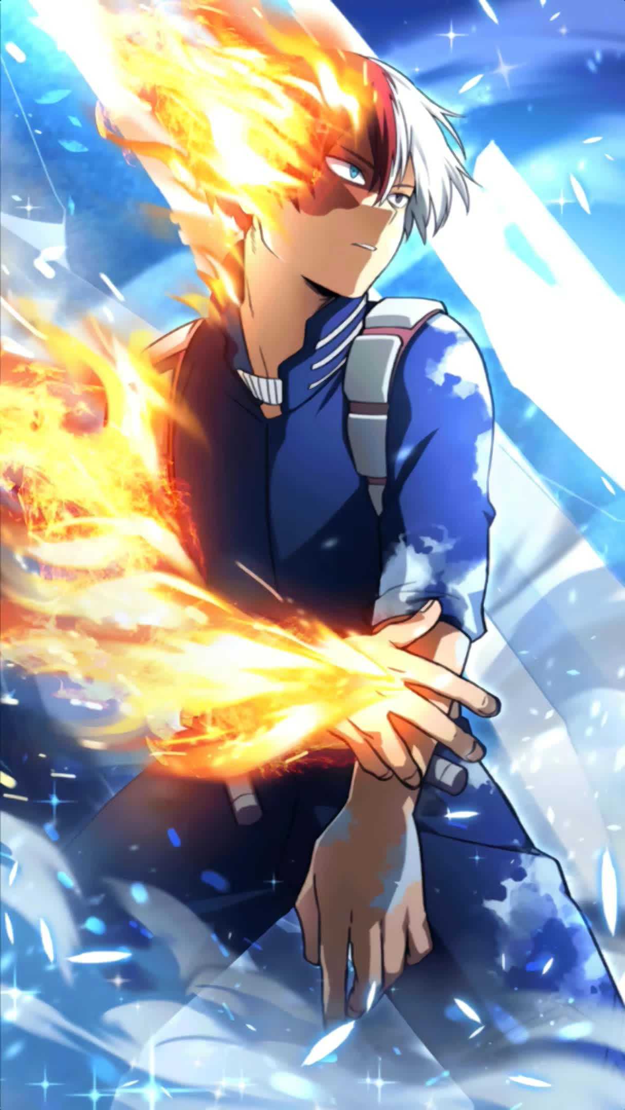1216x2160 Todoroki Wallpaper