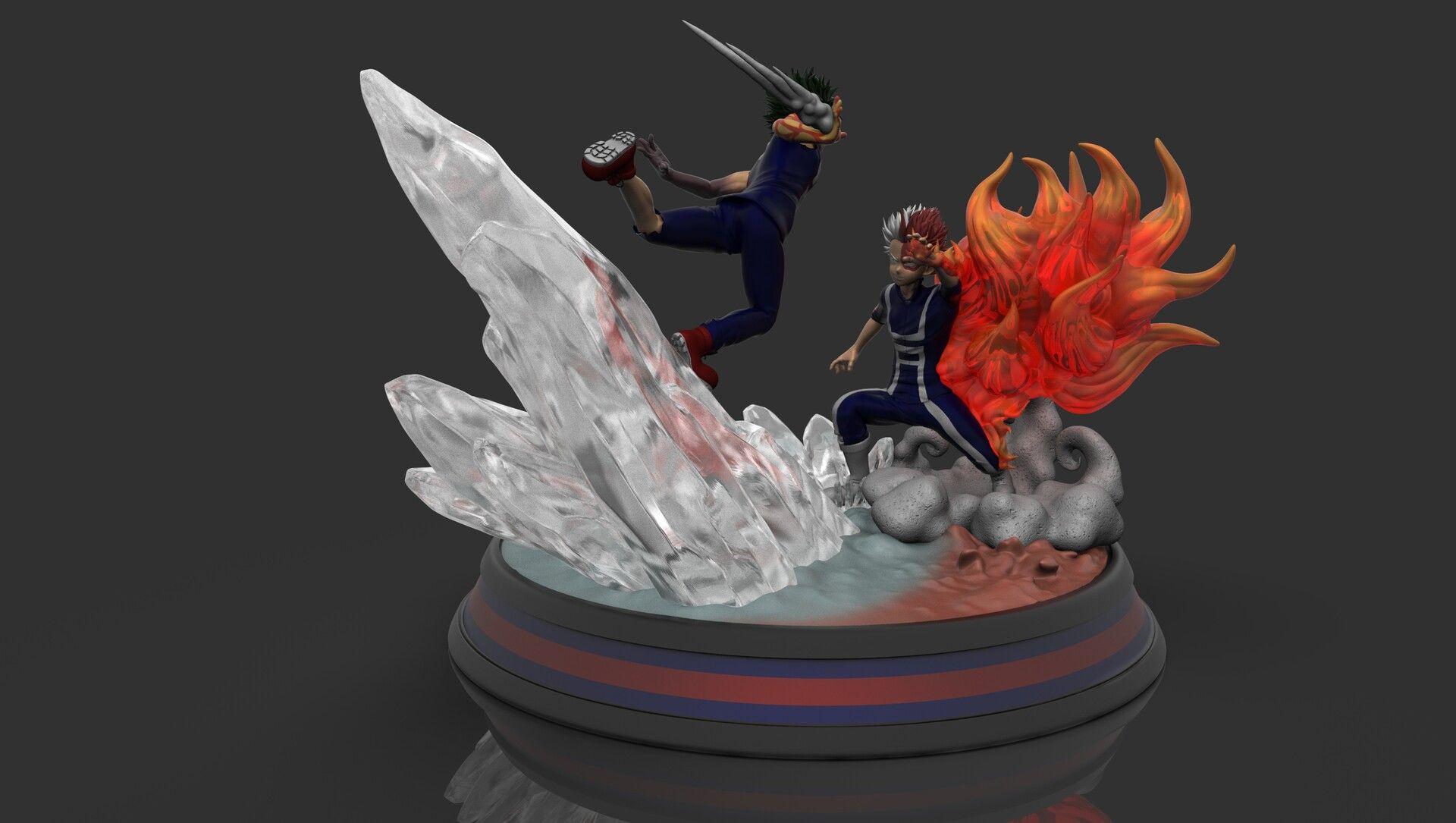 1920x1085 Deku Vs Todoroki Statue (Boku no Hero), Diego Velasco