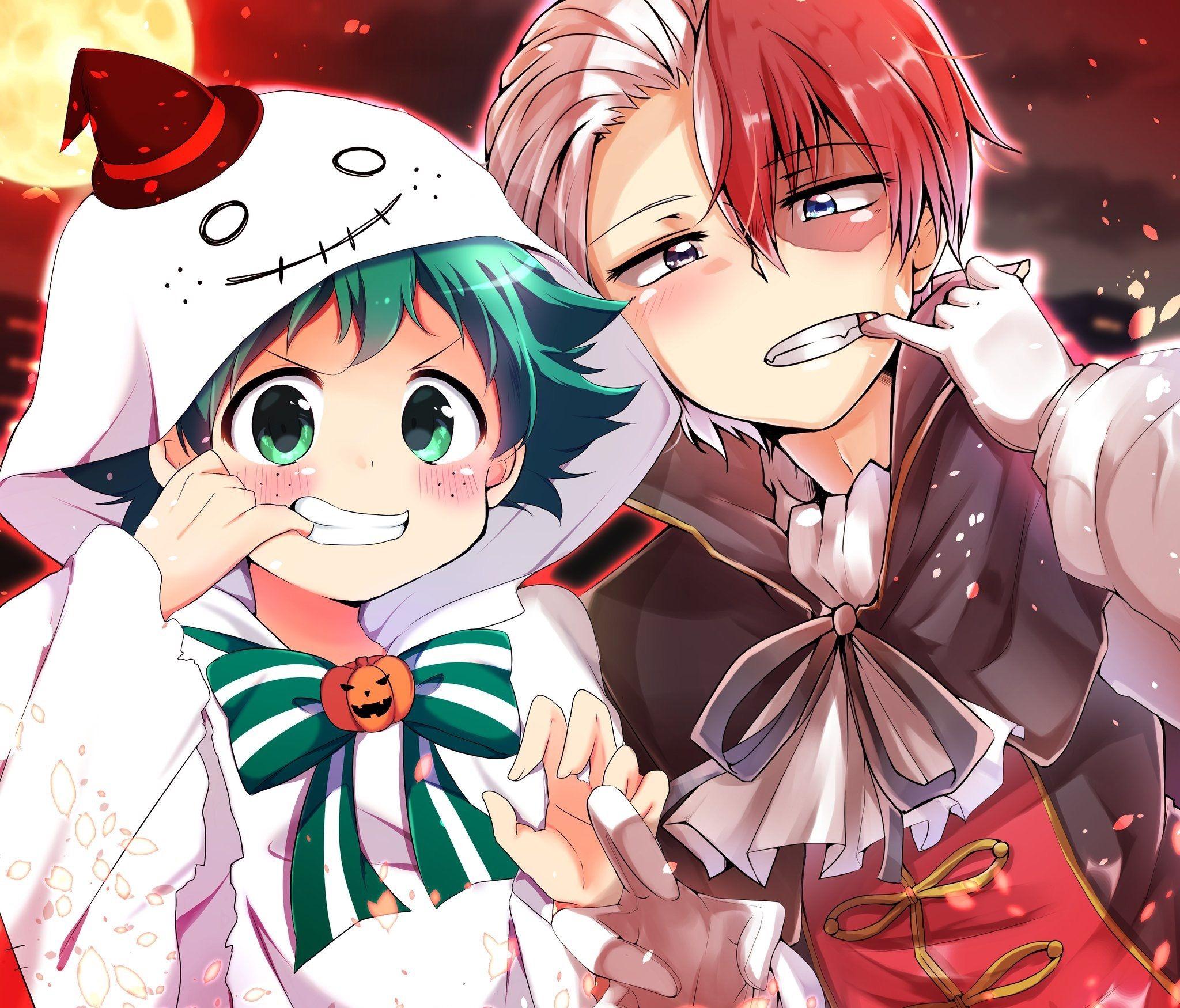 2048x1750 Izuku Midoriya, Shoto Todoroki wallpaper HD Wallpaper