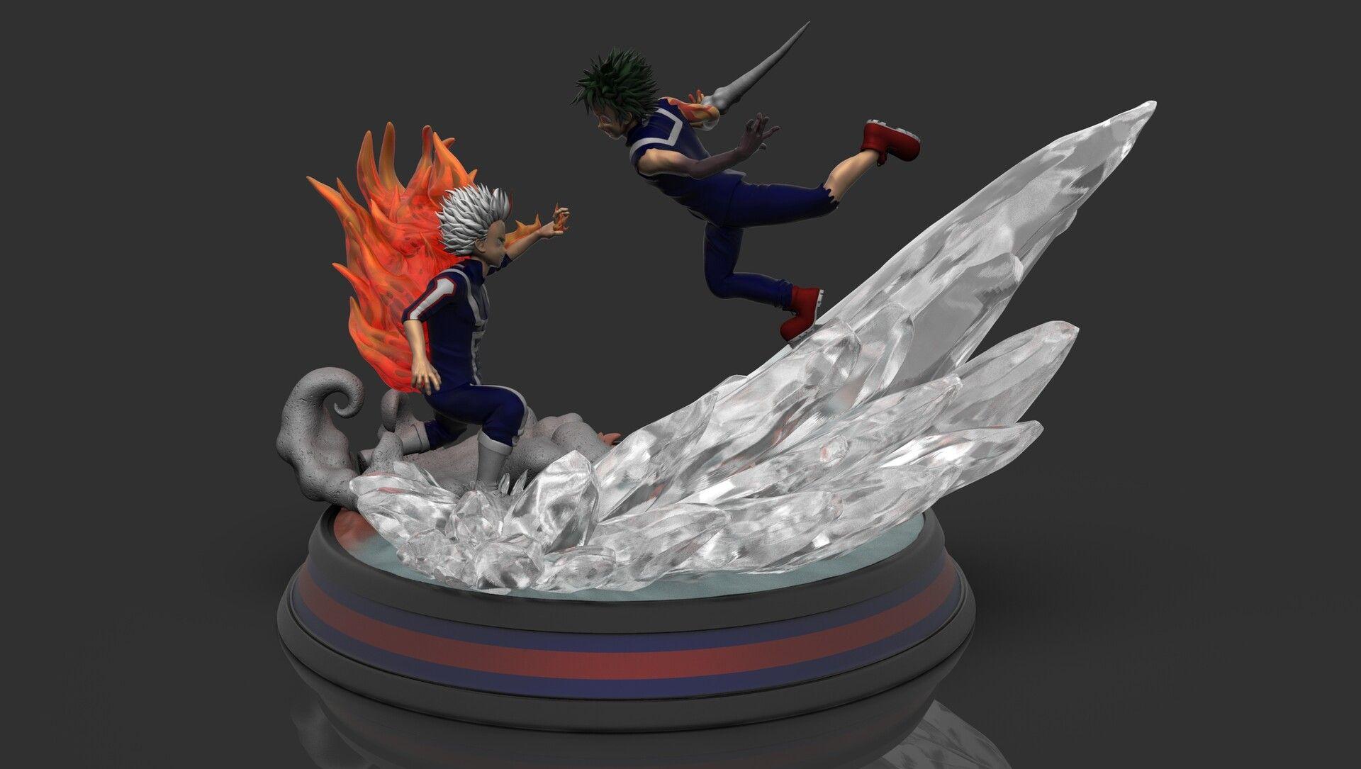 1920x1085 Deku Vs Todoroki Statue (Boku no Hero), Diego Velasco