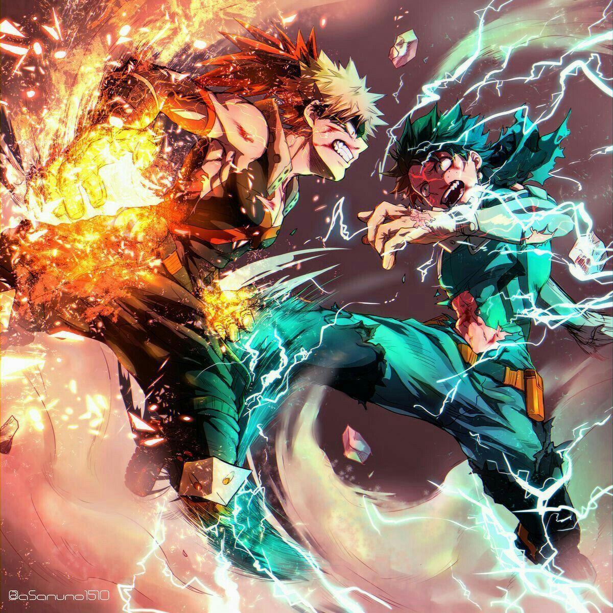 Deku Vs Todoroki Wallpapers - Top Free Deku Vs Todoroki Backgrounds ...