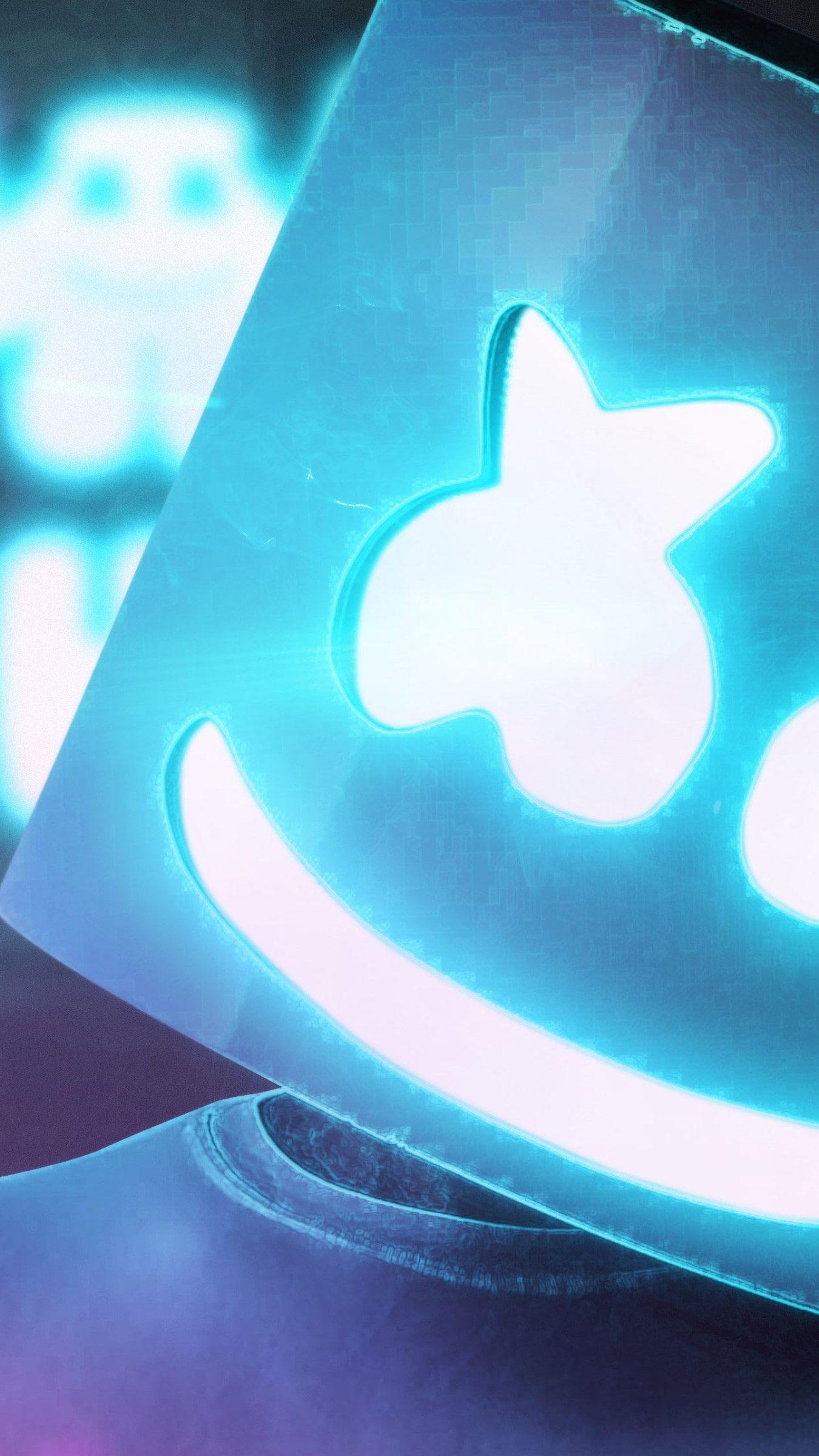 1350x2400 DJ Marshmello, neon, 4K • Wallpaper For You HD Wallpaper For Desktop & Mobile