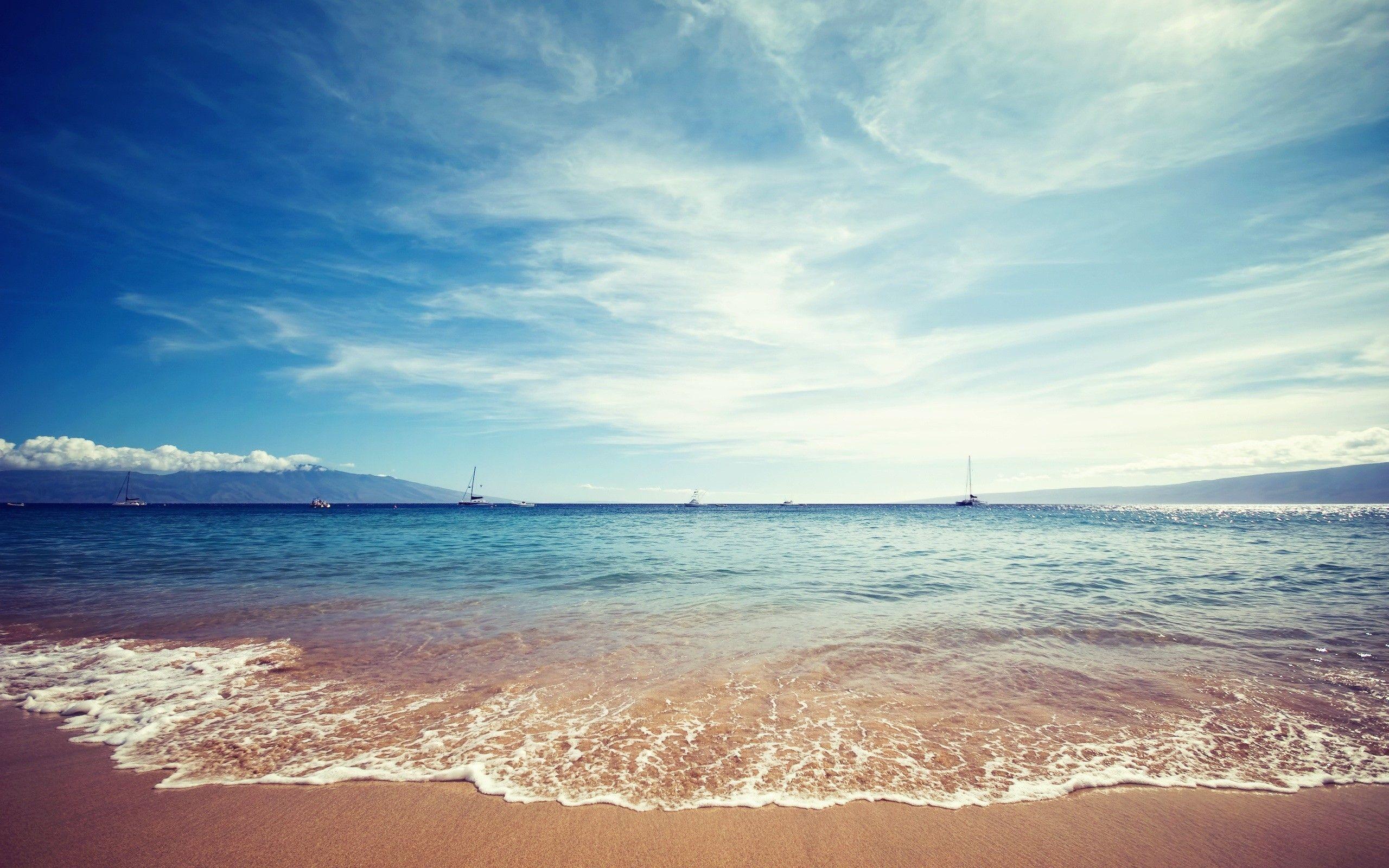 2560x1600 HD 1080 Beach Ocean Wallpaper .