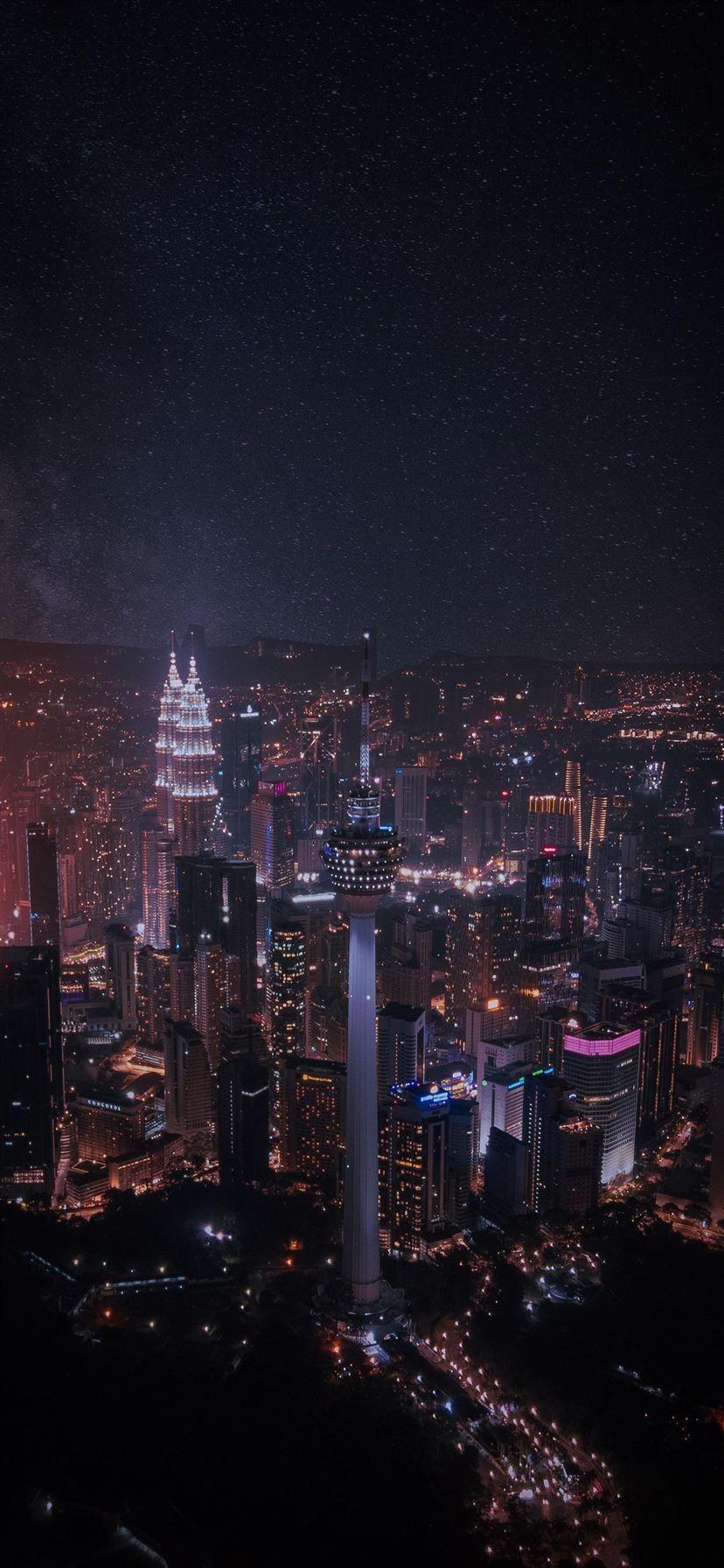828x1792 Imaginary Kuala Lumpur iPhone X Wallpaper Free Download