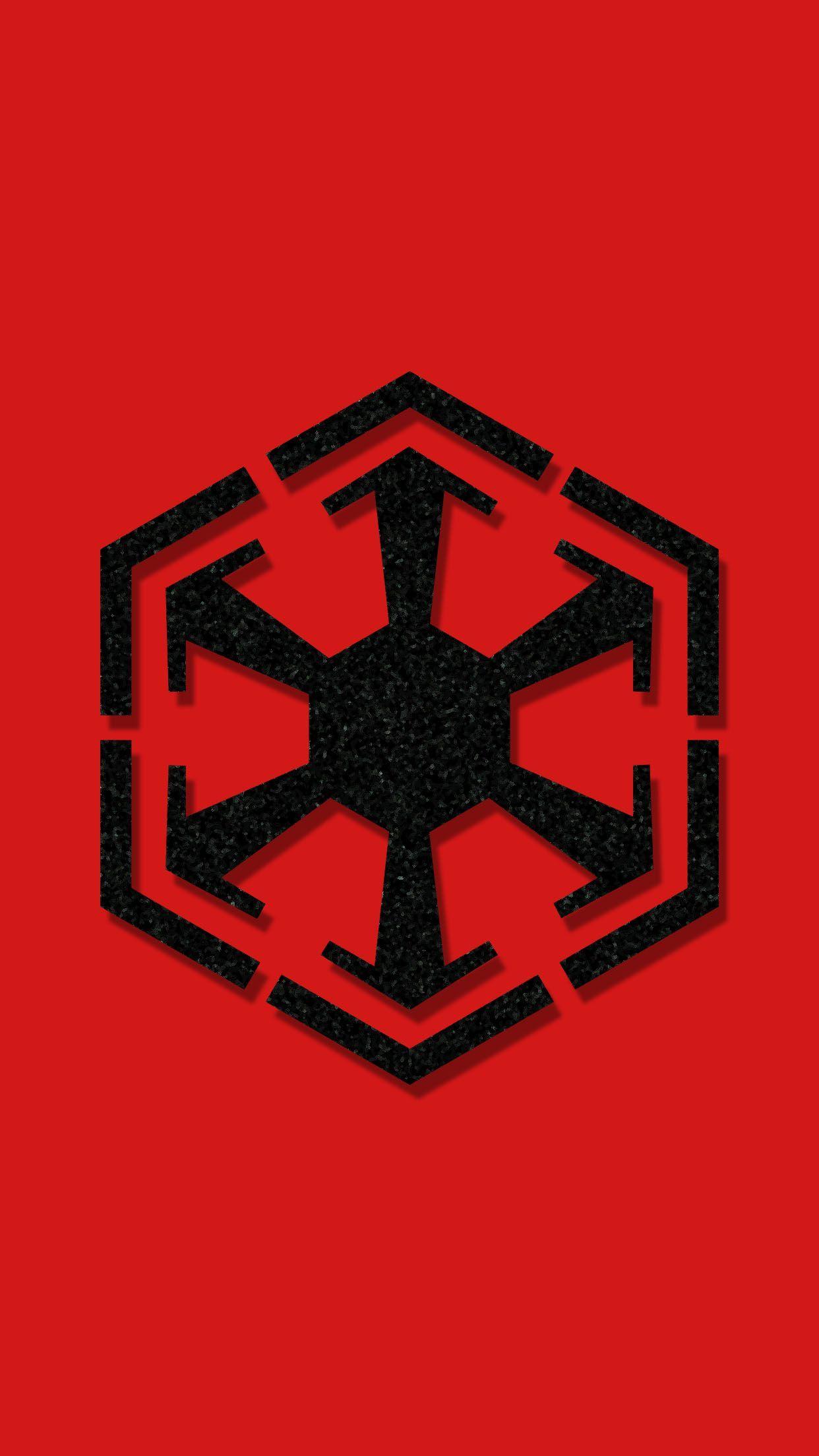 1242x2208 iPhone Star Wars Sith Logo Wallpaper