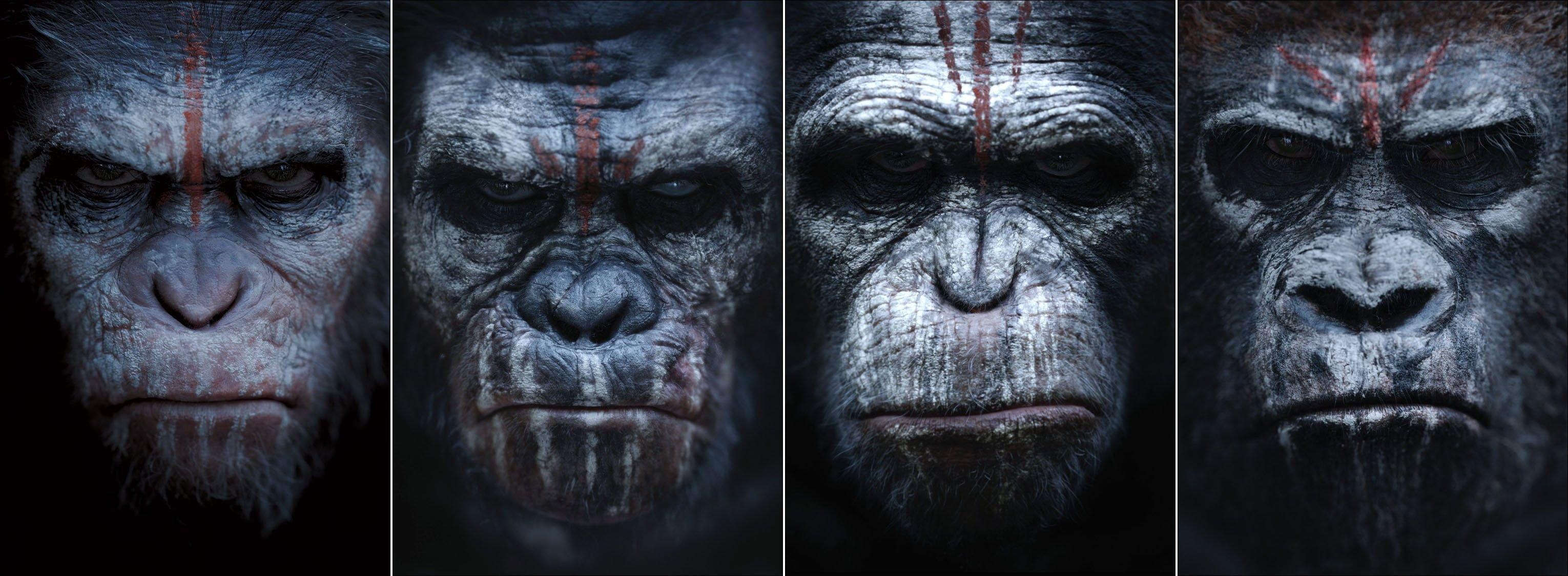 3060x1125 Apes in Planet of the Apes Series