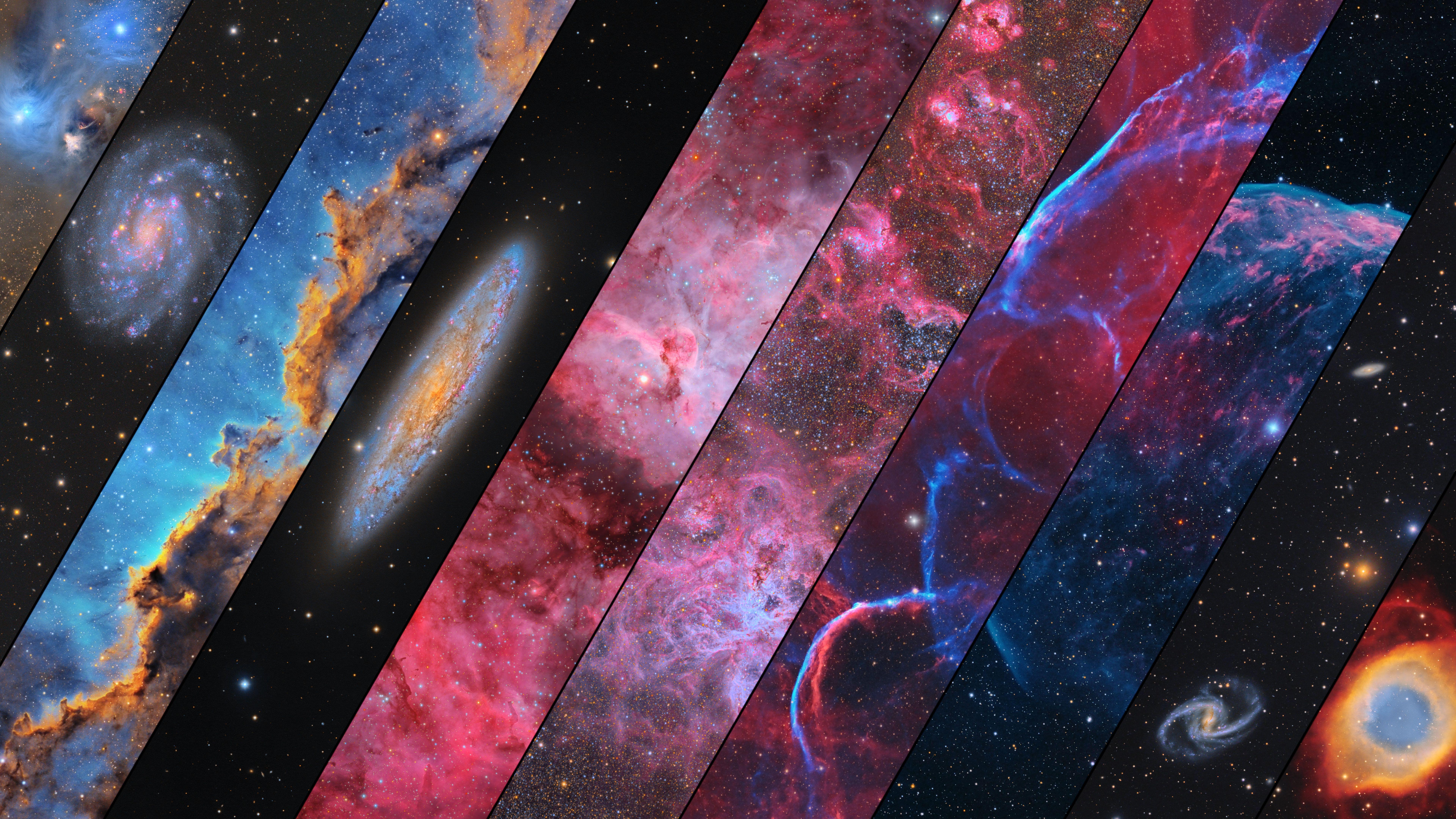 7680x4320 To celebrate the opening of our new southern hemisphere observatory, I combined our first - into an 8K wallpaper using over 200 hours of exposure [OC]