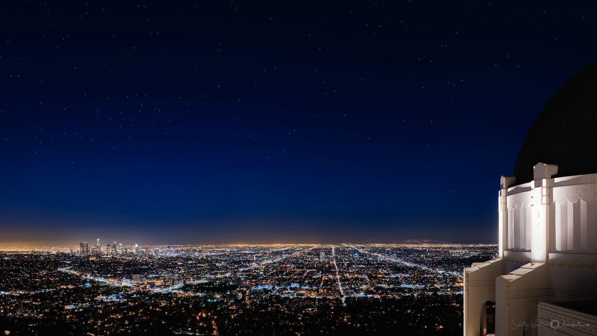 1920x1080 Griffith Observatory view of Los Angeles. Los angeles, Griffith observatory, Geo wallpaper