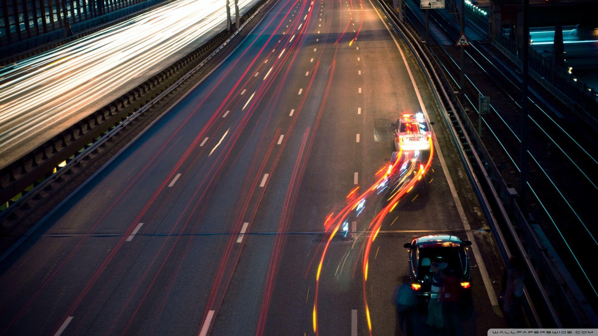 1920x1080 Download Highway At Night Wallpaper 1920x1080