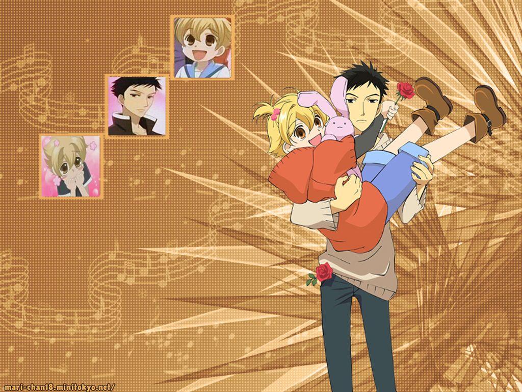 1024x768 Ouran High School Host Club Wallpaper: [Ouran Host Club Senpai And Mori Senpai]