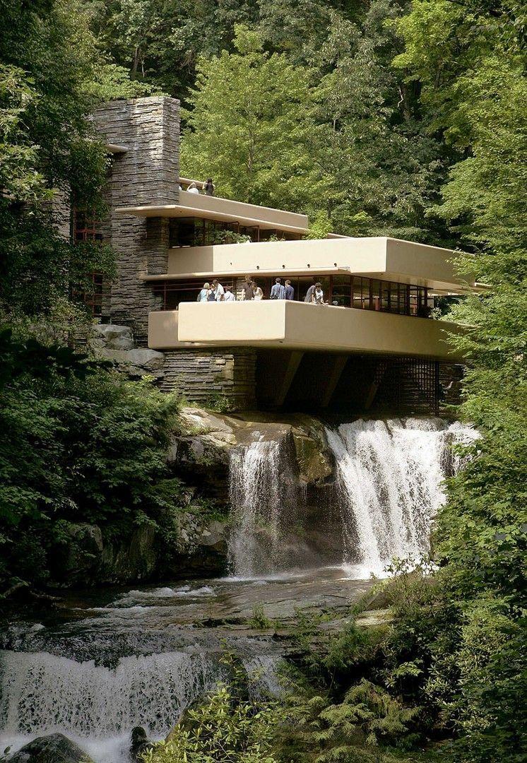 746x1080 HD Fallingwater wallpaper. Unusual buildings, Waterfall house, Falling water frank lloyd wright